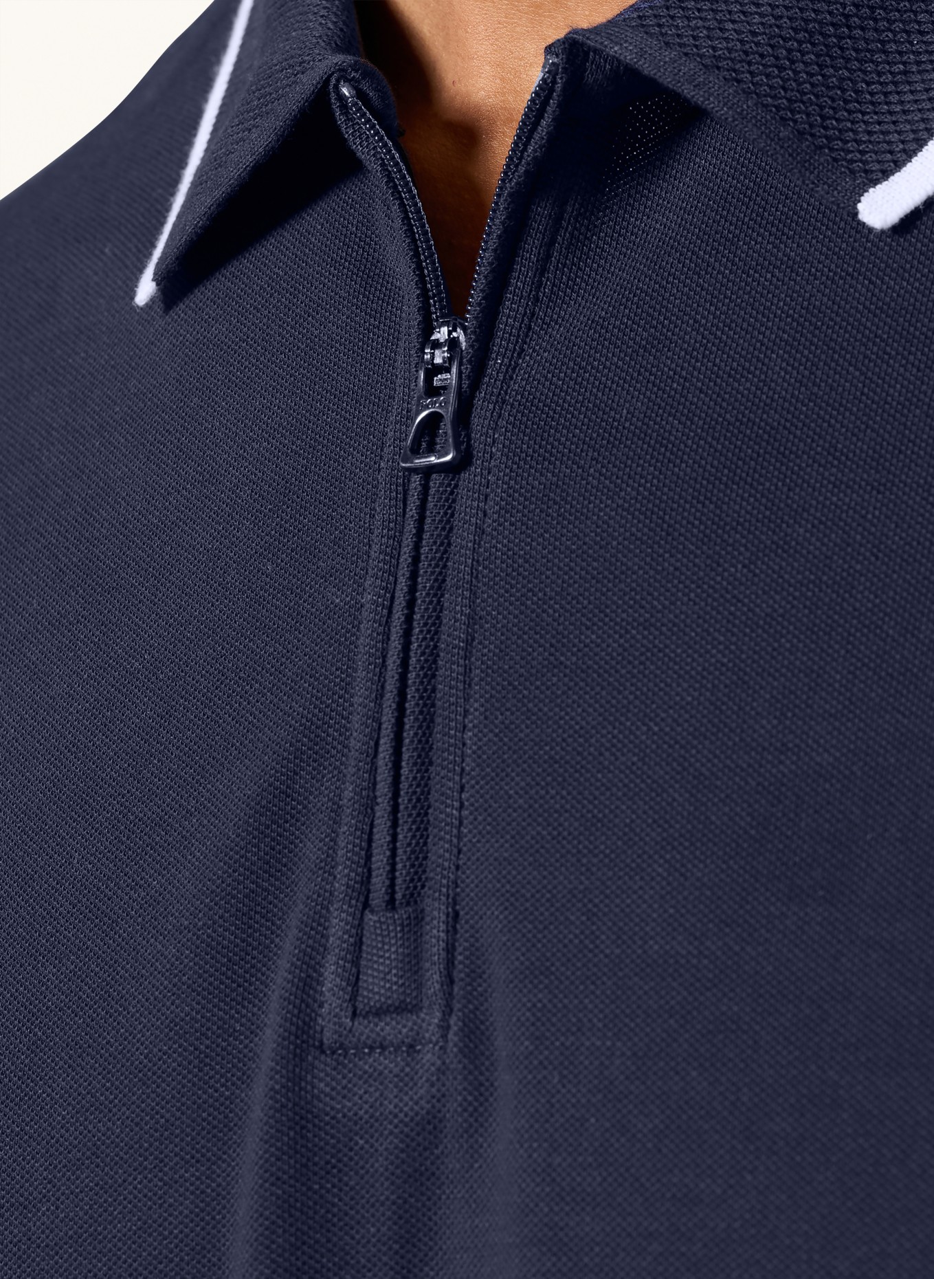 POLO RALPH LAUREN Polo en piqué, coupe classique: BLEU FONCÉ / BLANC