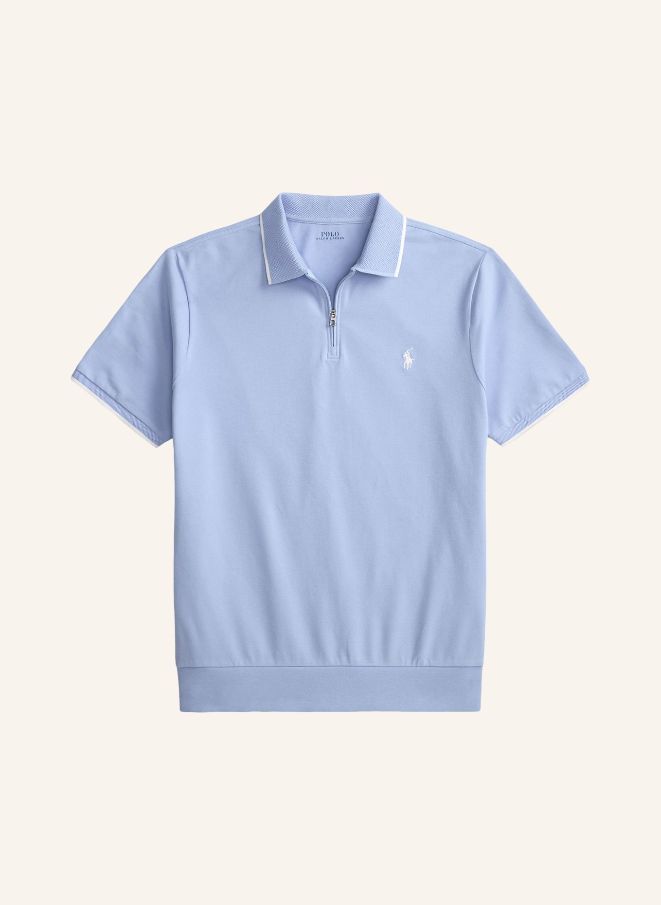 POLO RALPH LAUREN Polo en piqué, coupe classique: BLEU CLAIR