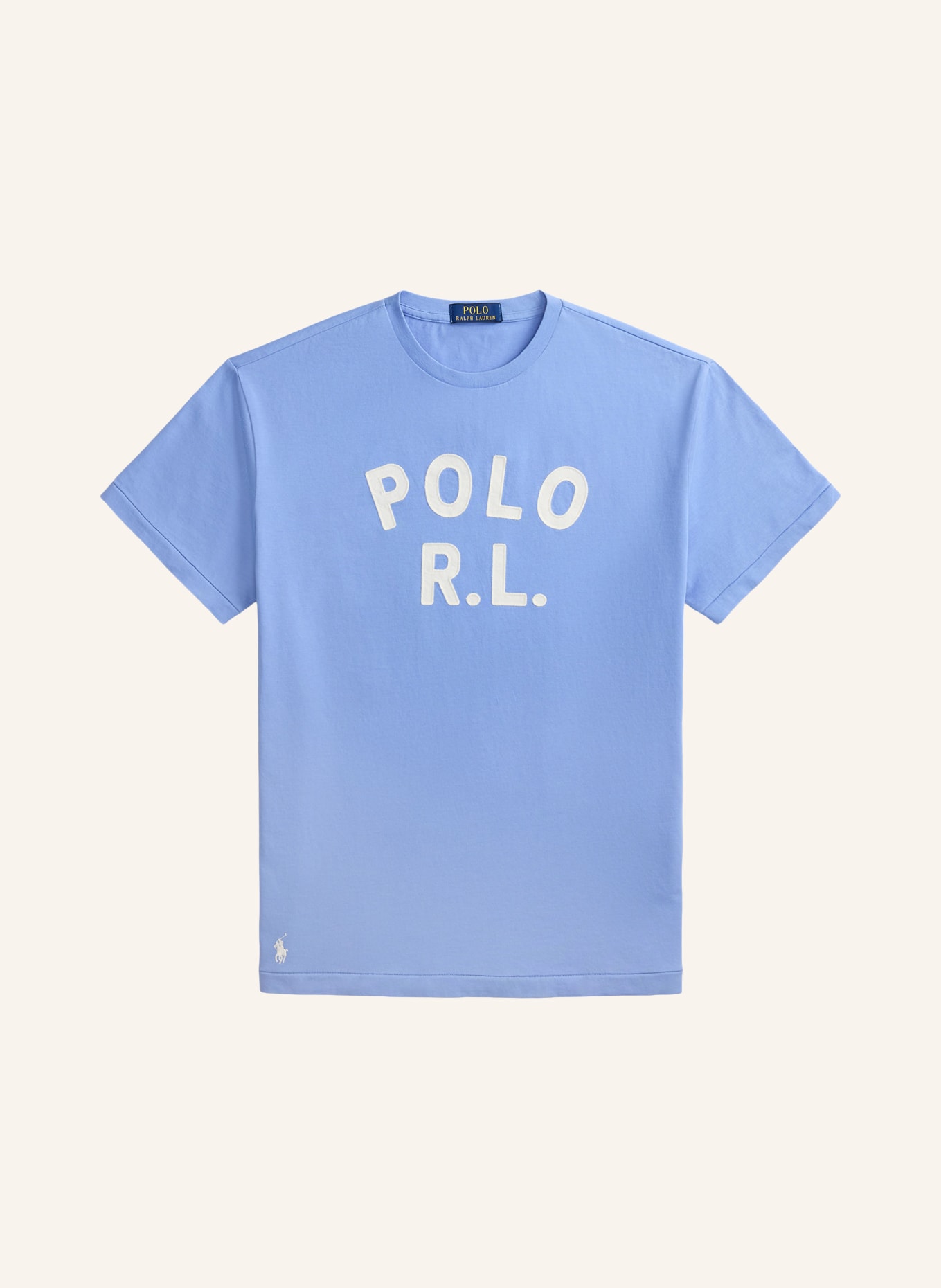 POLO RALPH LAUREN T-shirt: BLEU / BLANC