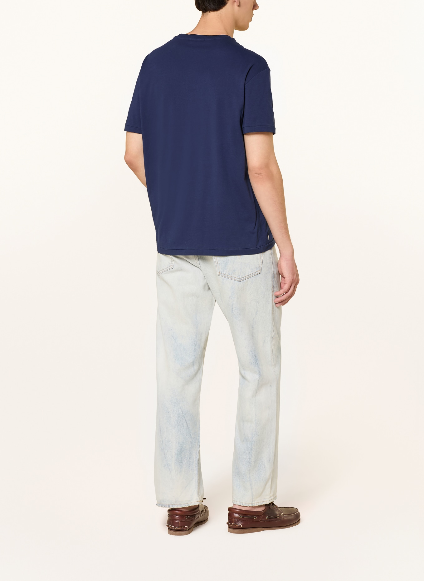 POLO RALPH LAUREN T-shirt: DARK BLUE / WHITE