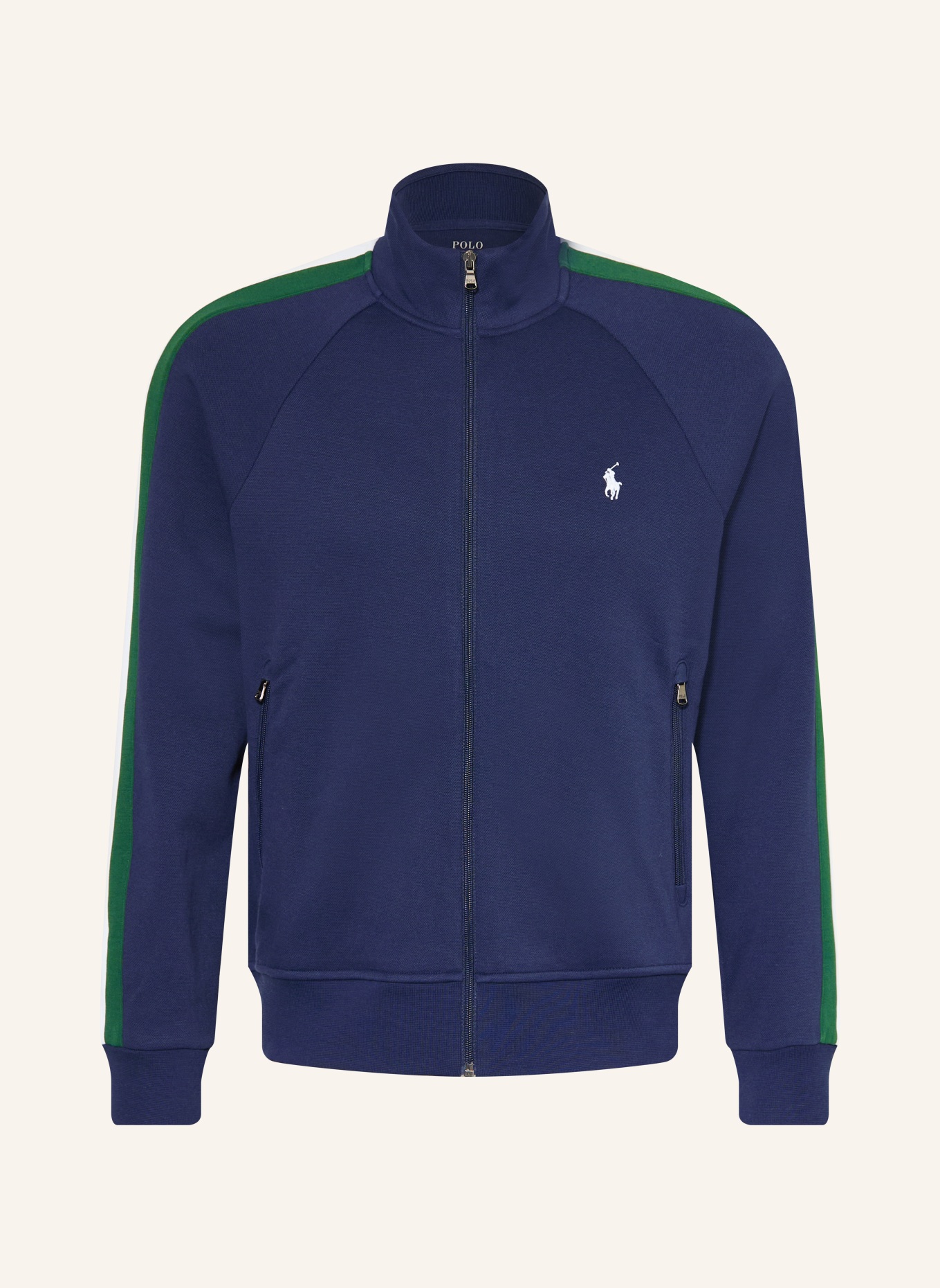 POLO RALPH LAUREN Sweatshirt: DARK BLUE / GREEN / WHITE