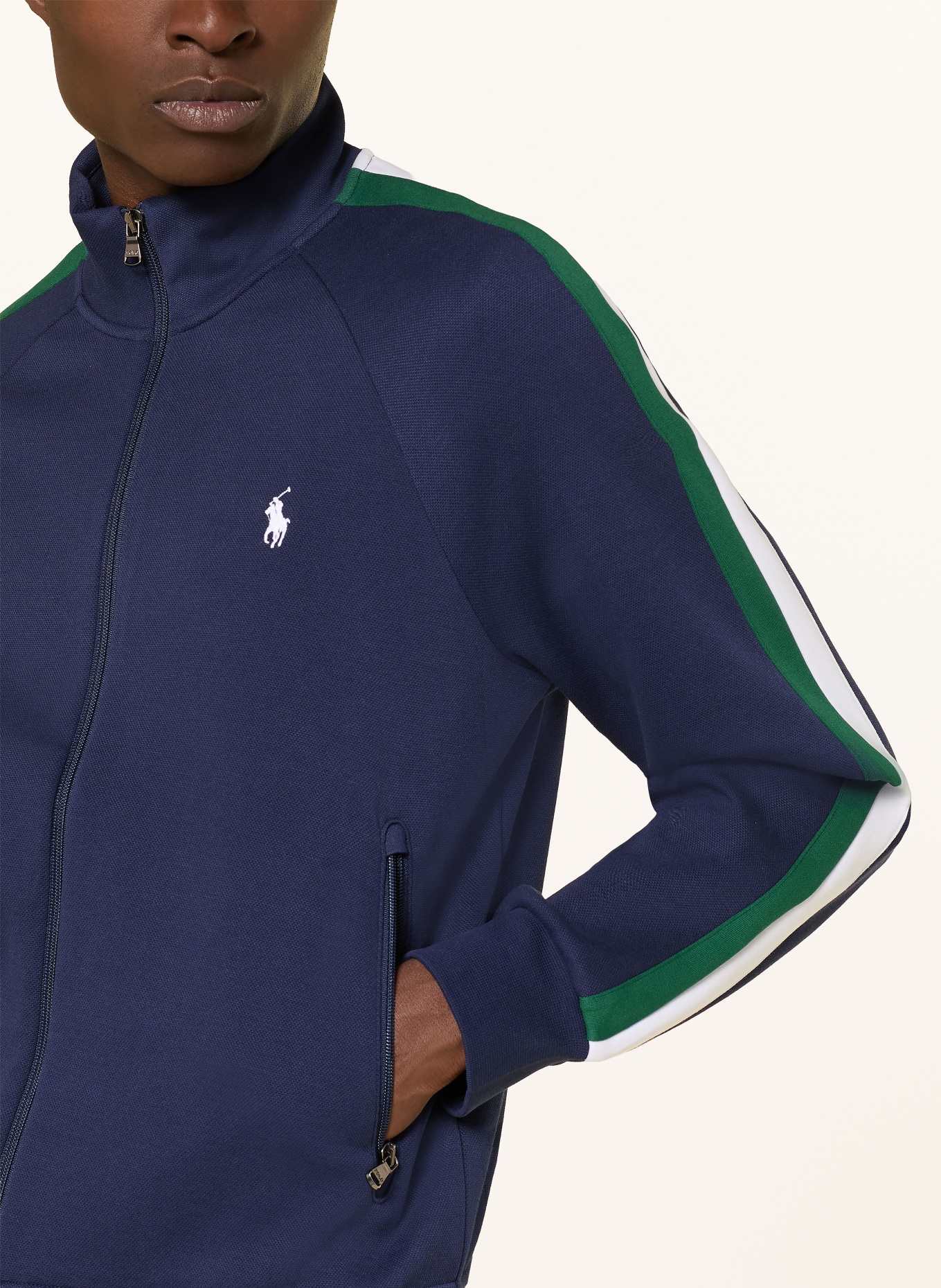 POLO RALPH LAUREN Sweatshirt: DARK BLUE / GREEN / WHITE