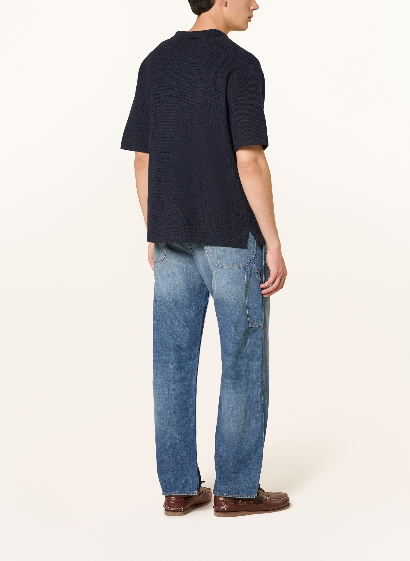 POLO RALPH LAUREN Chemise en maille Comfort Fit: BLEU FONCÉ