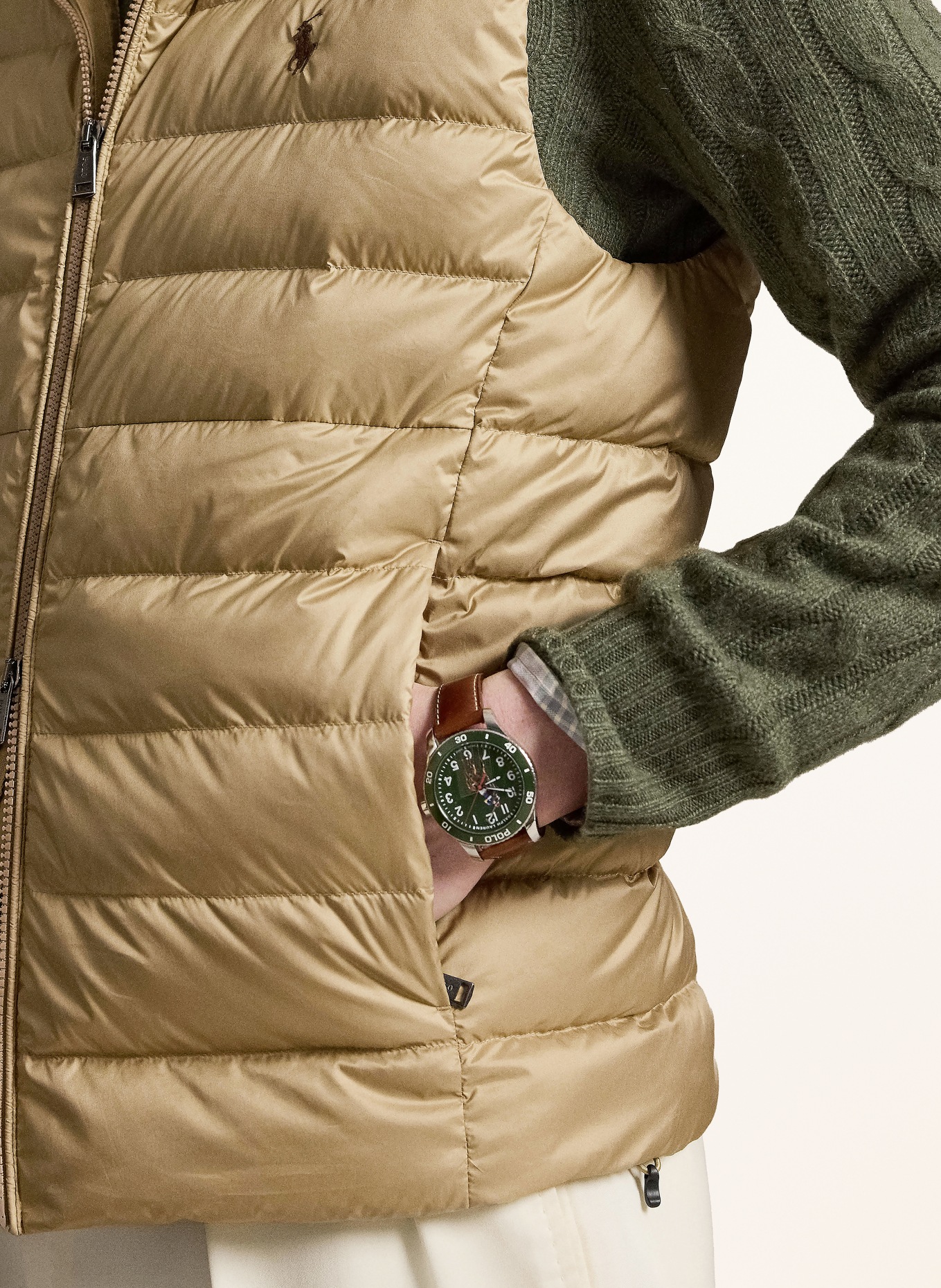 POLO RALPH LAUREN Down vest: BEIGE