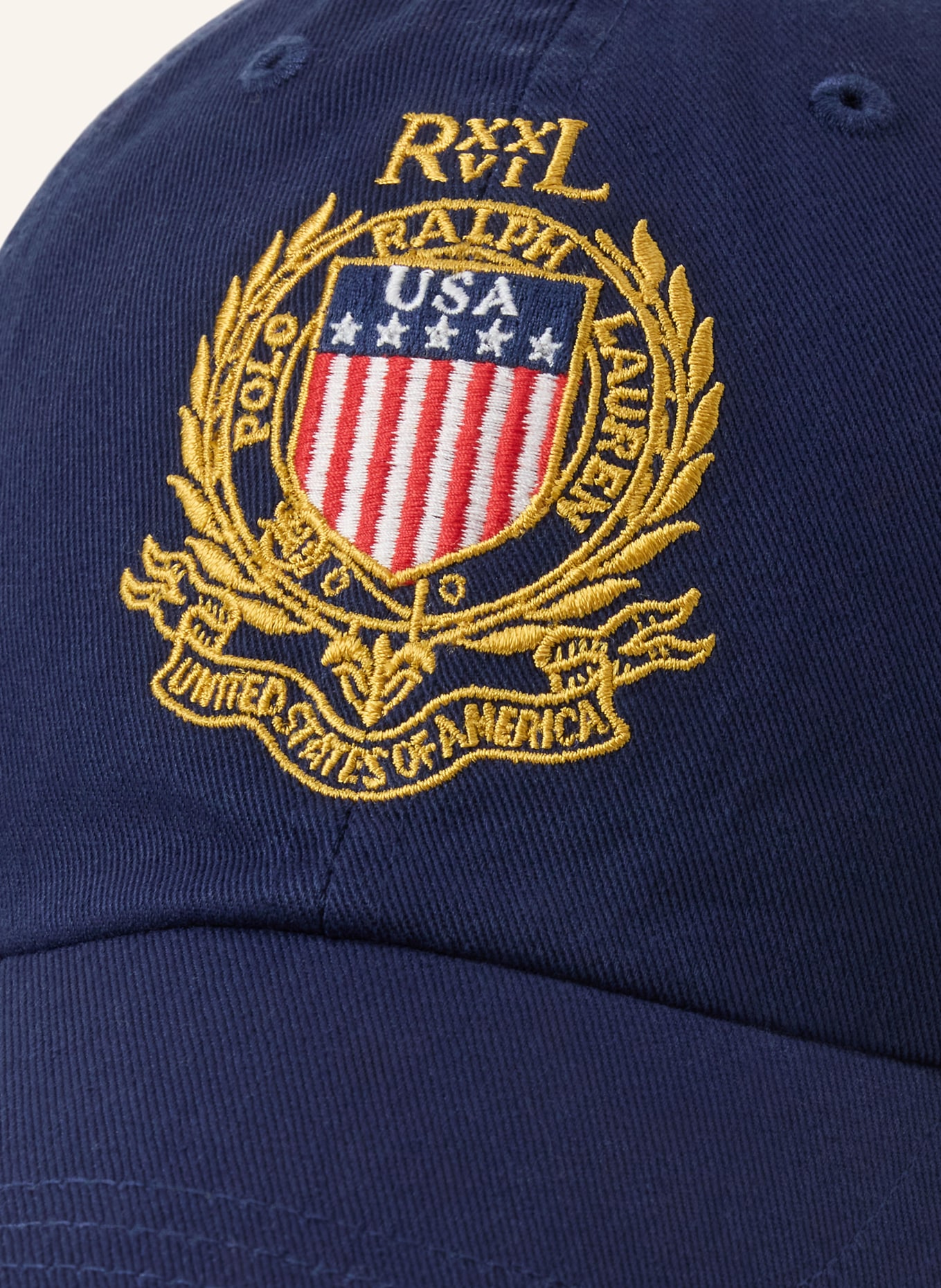 POLO RALPH LAUREN Cap: DARK BLUE / RED / WHITE