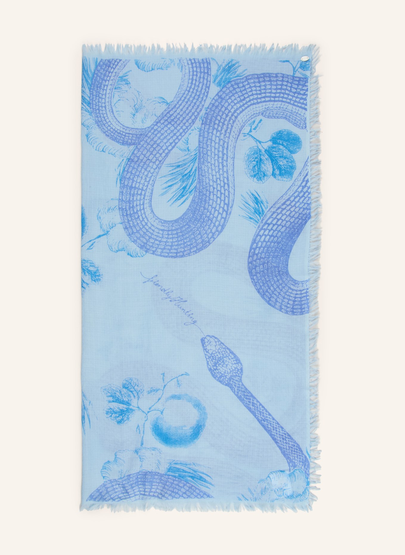 friendly hunting Cashmere-Tuch: HELLBLAU / BLAUGRAU / DUNKELBLAU