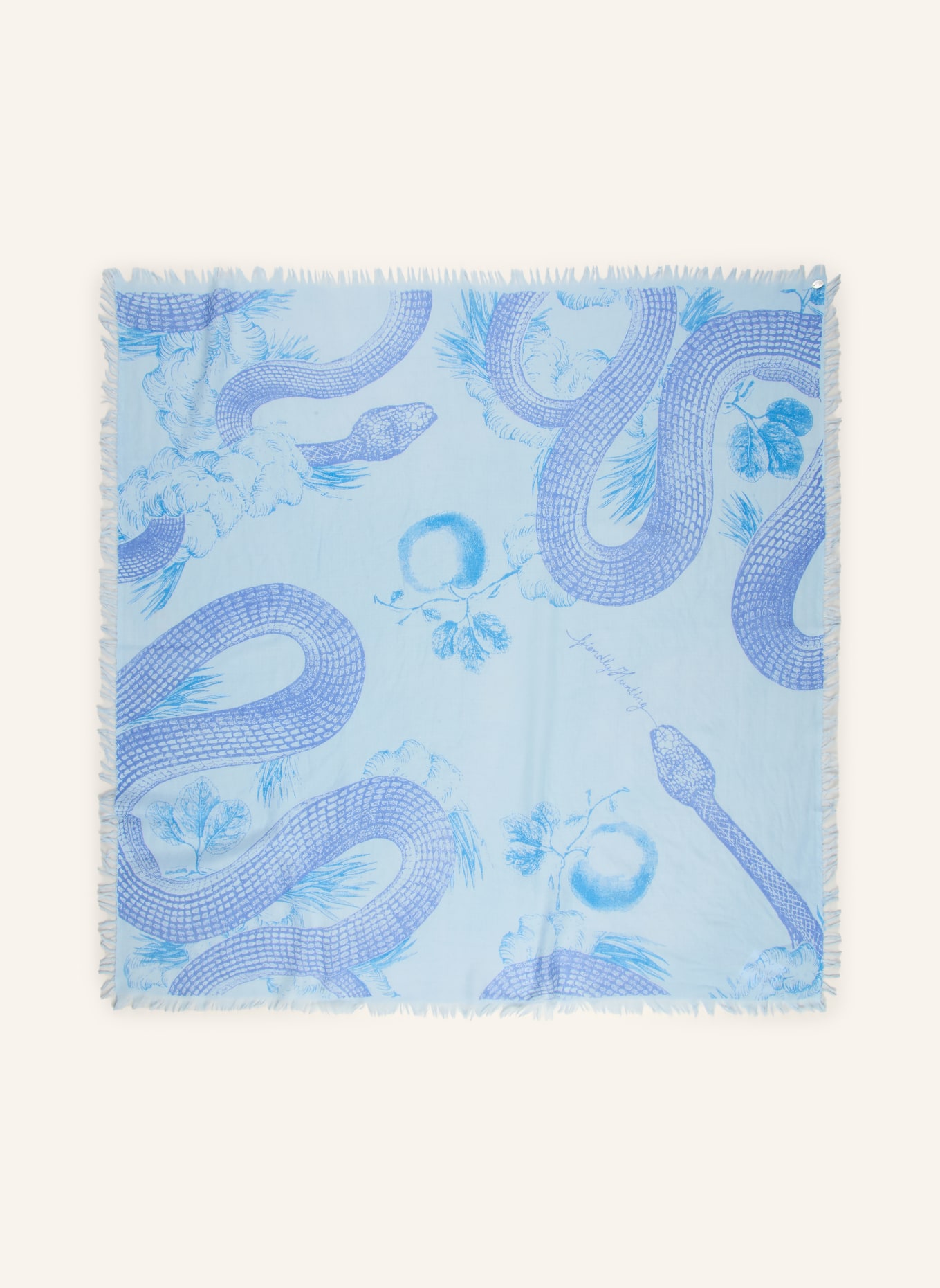 friendly hunting Cashmere-Tuch: HELLBLAU / BLAUGRAU / DUNKELBLAU