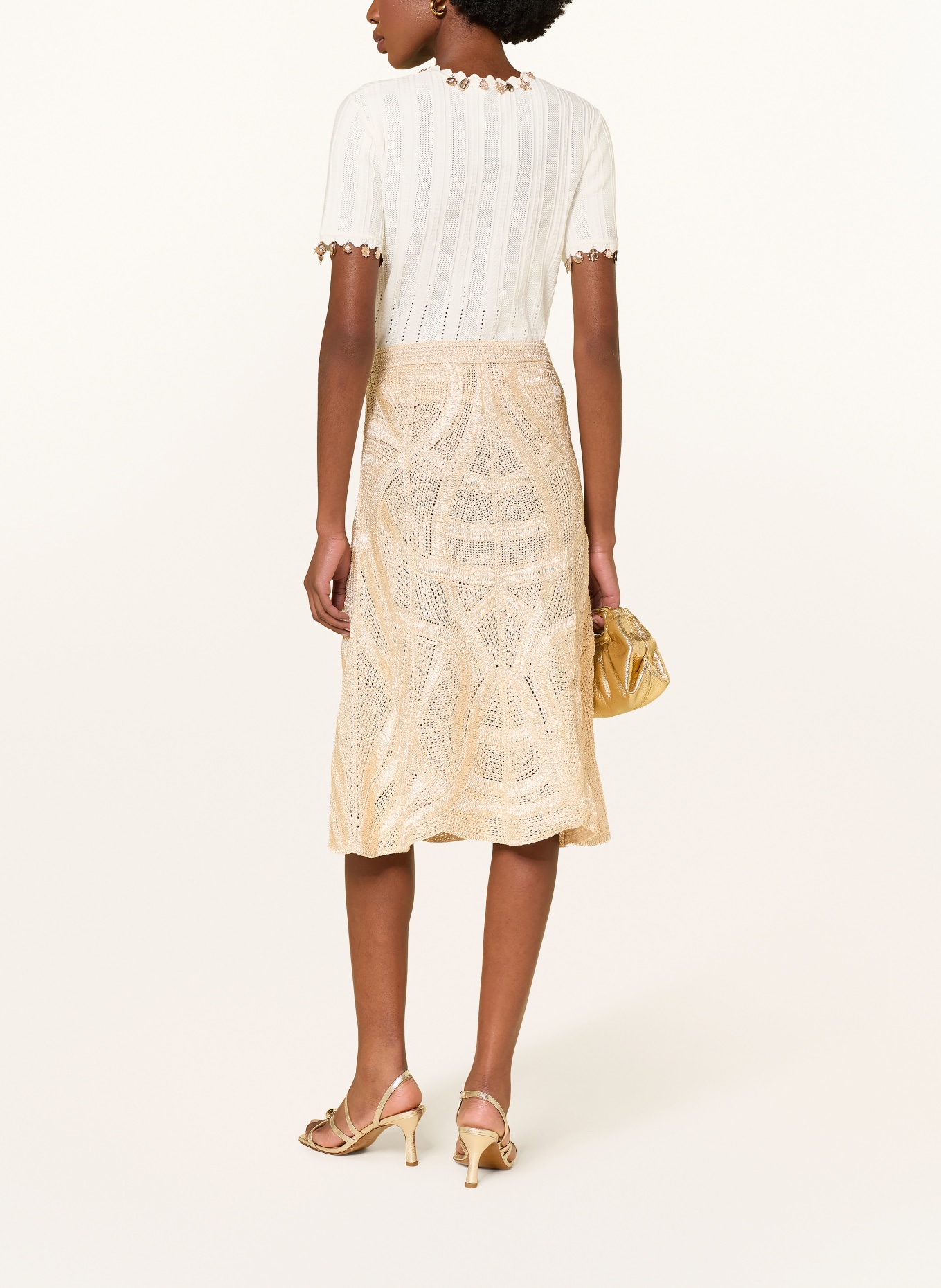 maje Strickrock: BEIGE