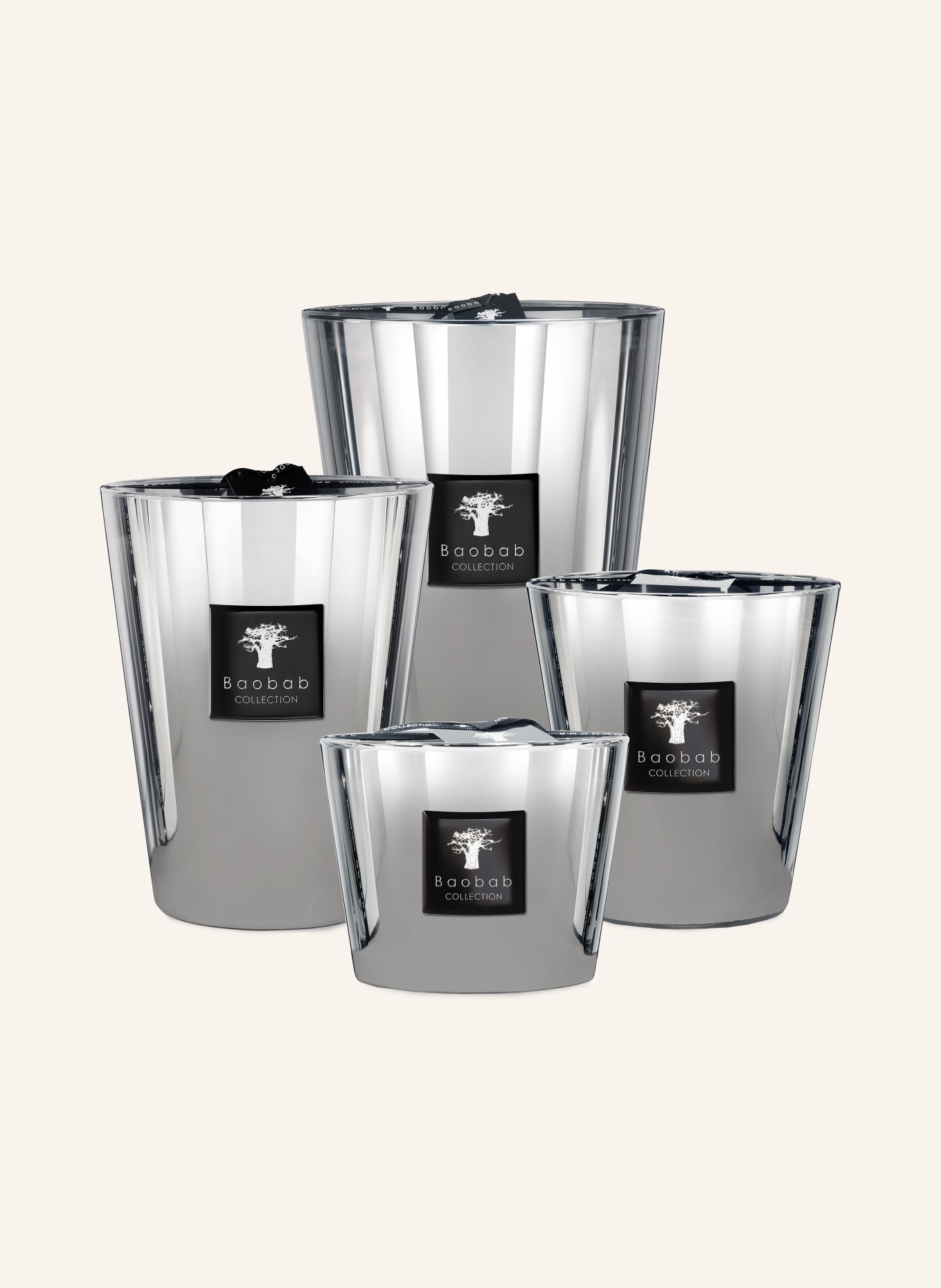 Baobab COLLECTION Vonná svíčka LES EXCLUSIVES: STŘÍBRNÁ