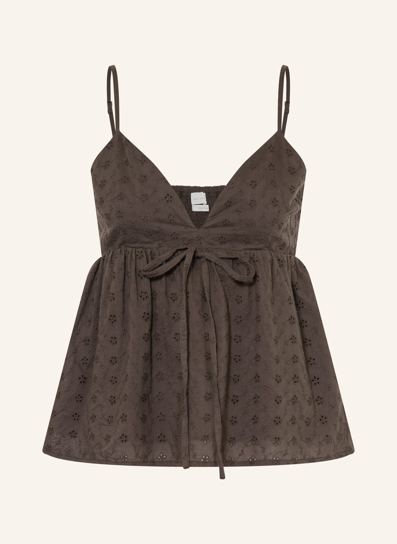NEO NOIR Top KENINE: MARRON FONCÉ