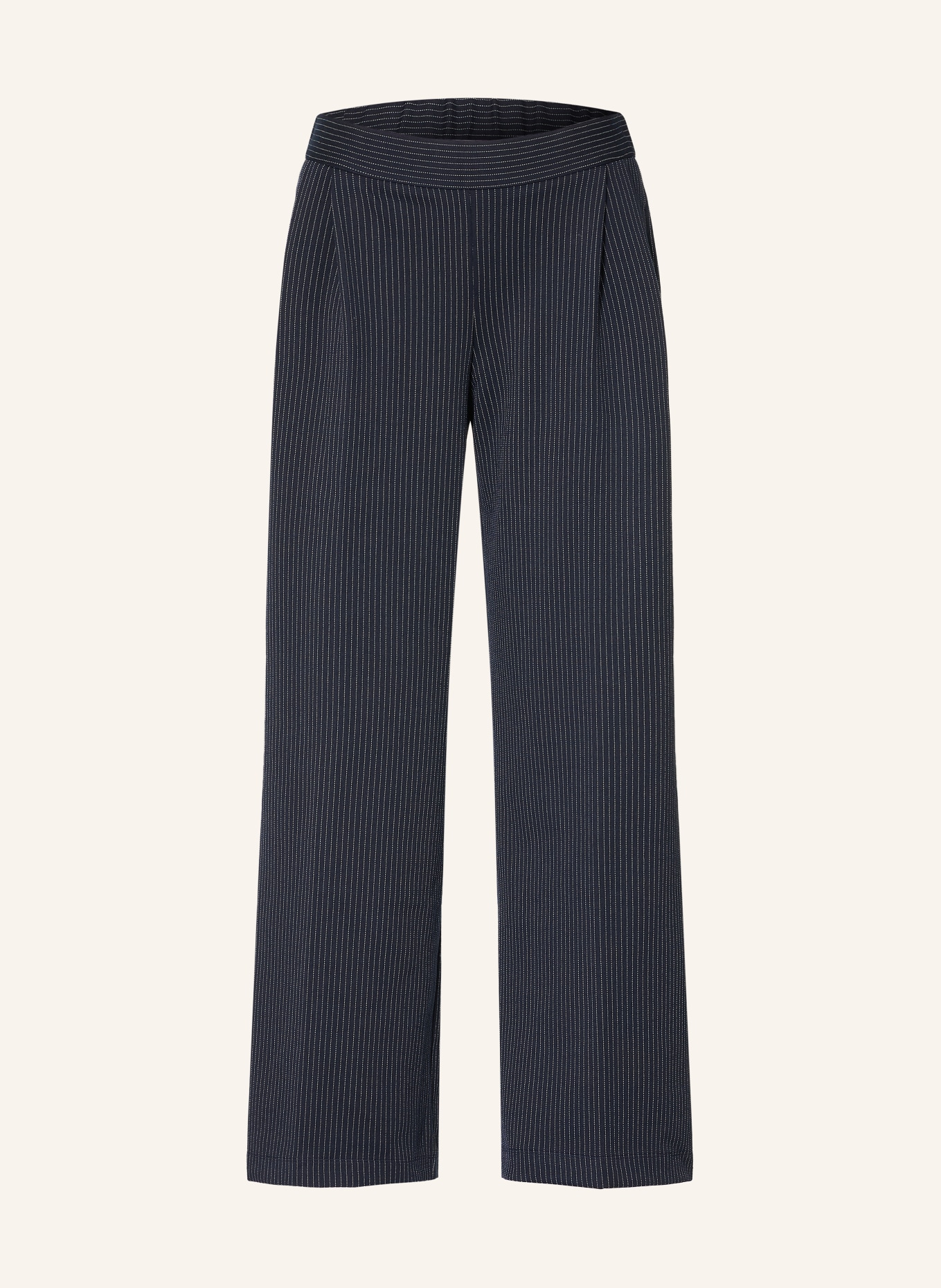 REISS Marlene-broek REMI: DONKERBLAUW / WIT