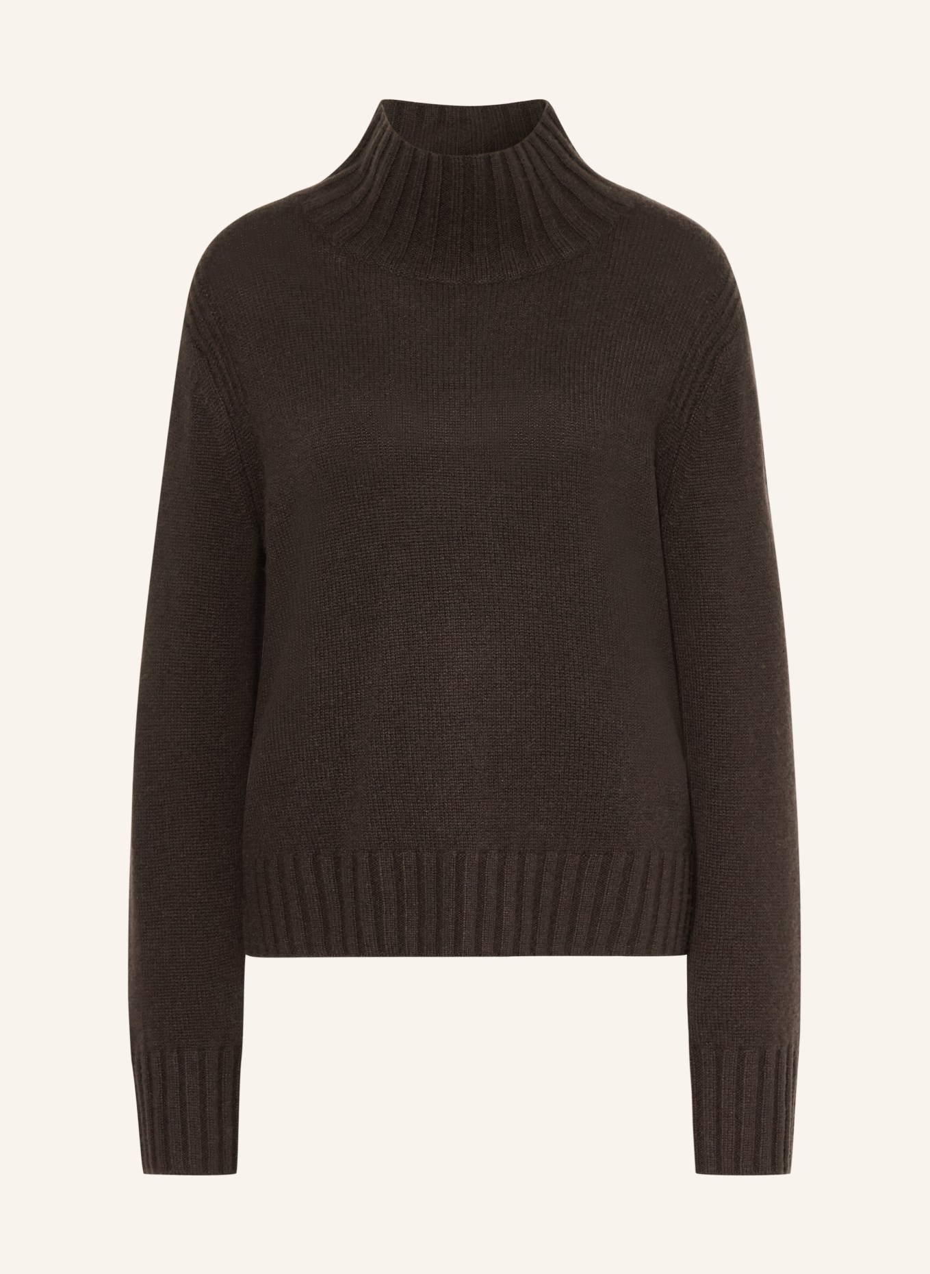 (THE MERCER) N.Y. Cashmere-Pullover: DUNKELBRAUN