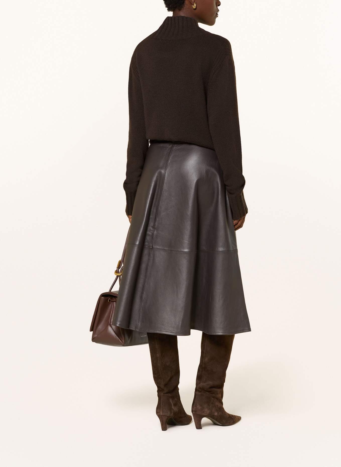 (THE MERCER) N.Y. Cashmere-Pullover: DUNKELBRAUN