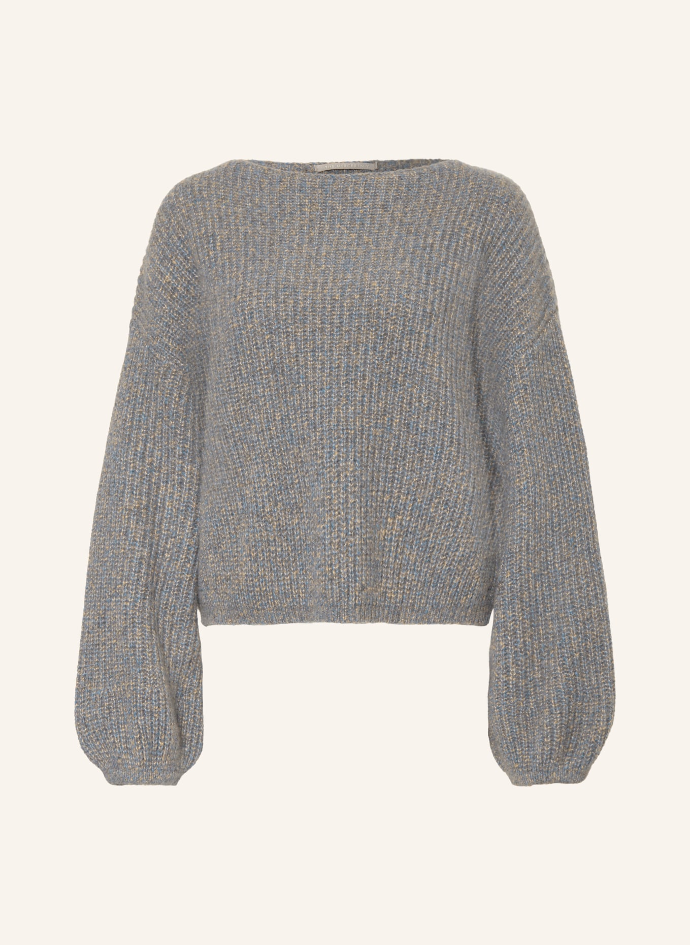 (THE MERCER) N.Y. Pull en cachemire: GRIS / BEIGE / BLEU