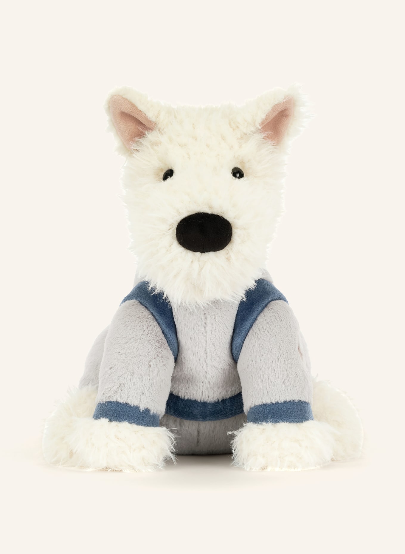 Jellycat Knuffel MUNRO SCOTTIE DOG SPACE: CRÈME / LICHTGRIJS / BLAUW