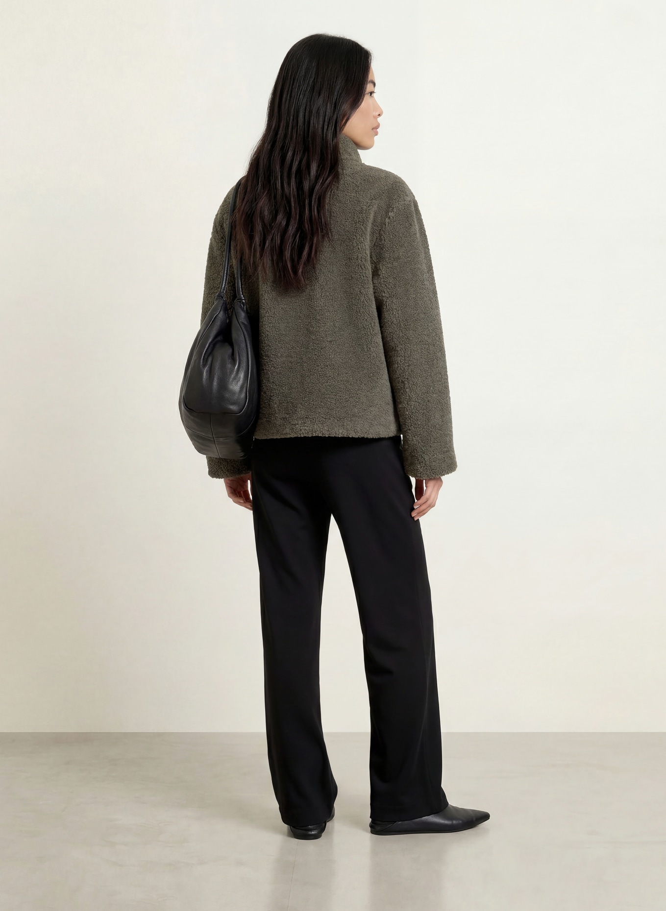 RINO & PELLE DENU Teddy Fur Jacket: KHAKI