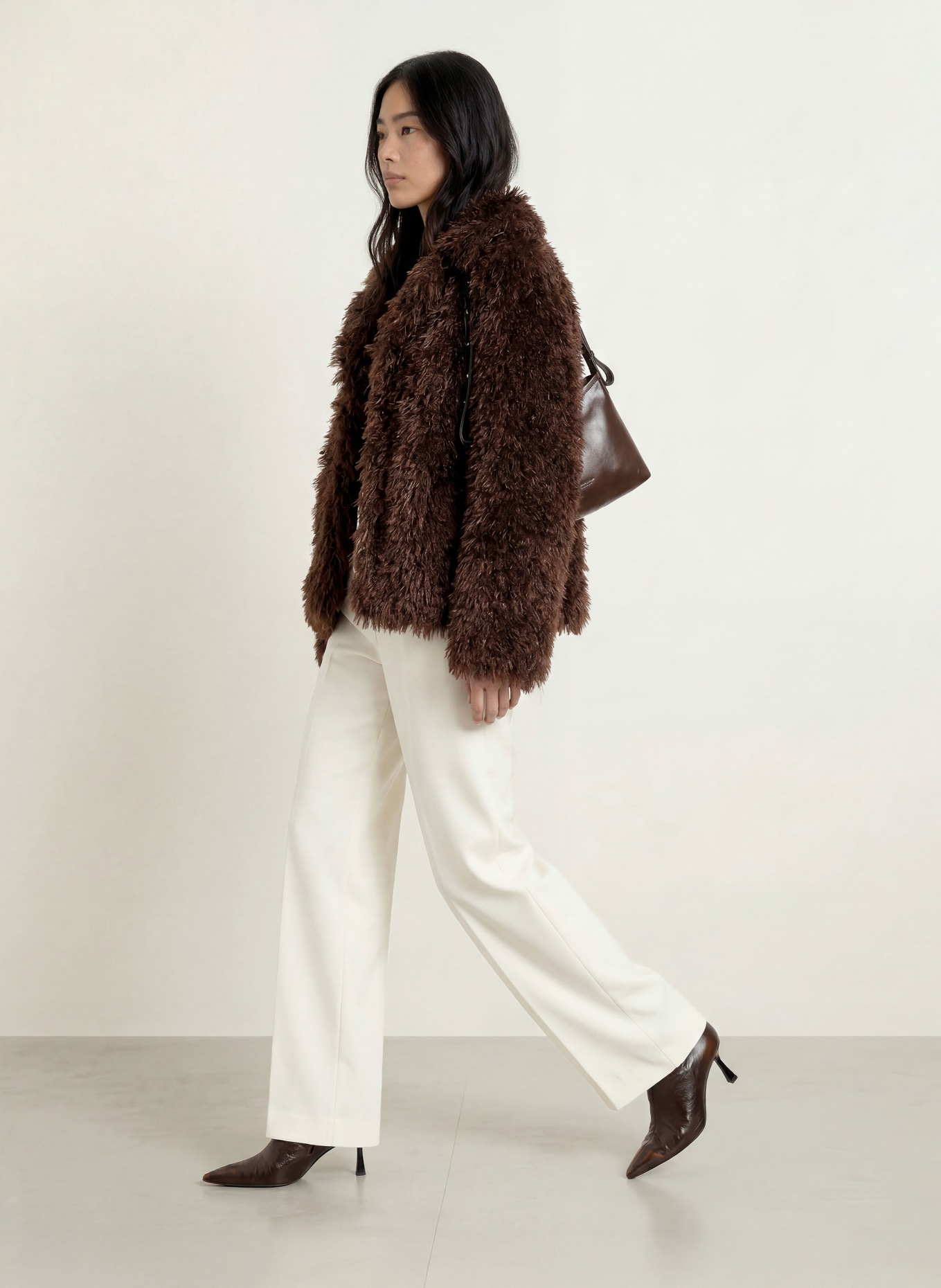 RINO & PELLE Kunstbontjas LIAS: MARRON FONCÉ