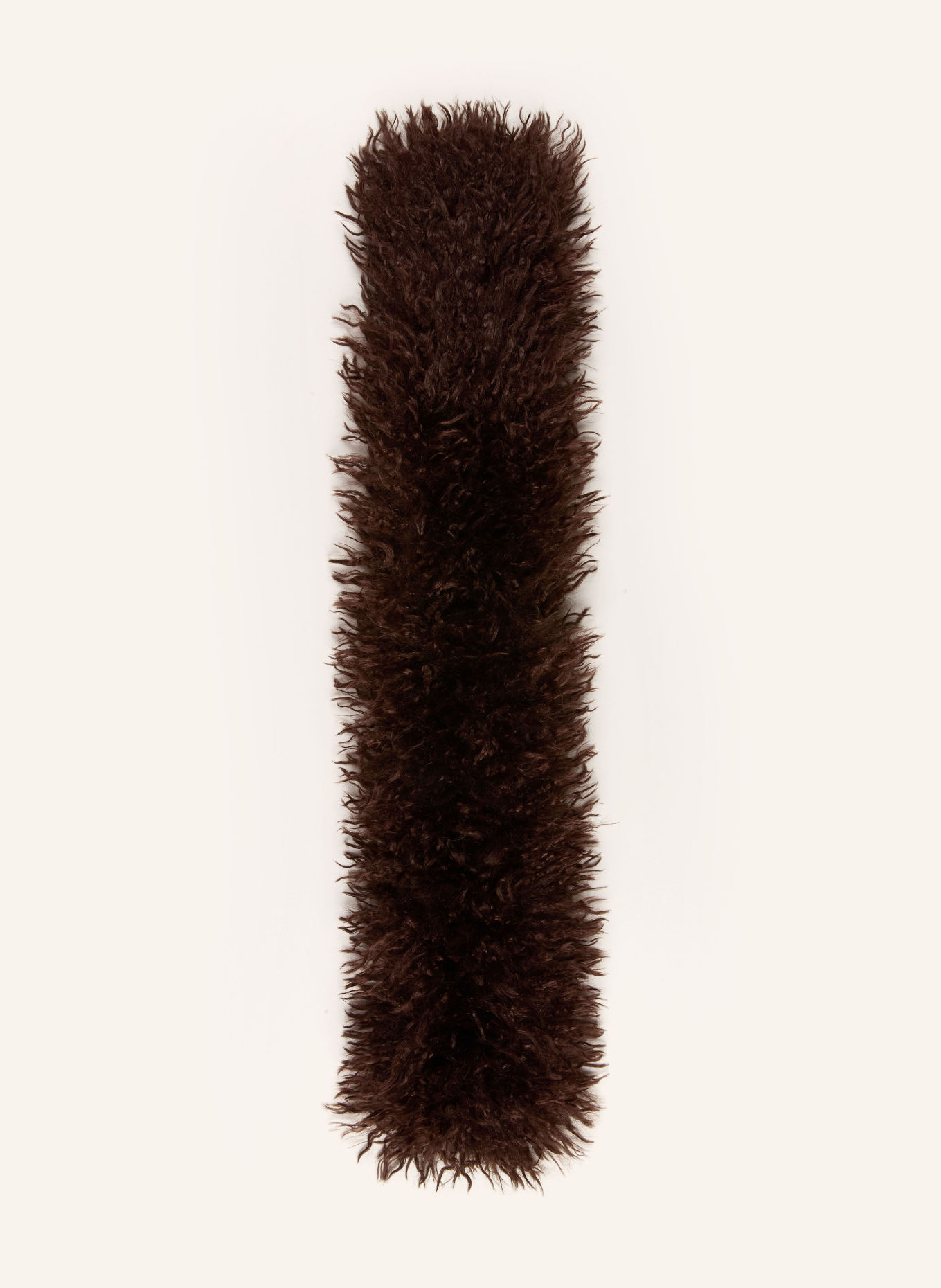RINO & PELLE Faux Fur Scarf BANU: DARK BROWN