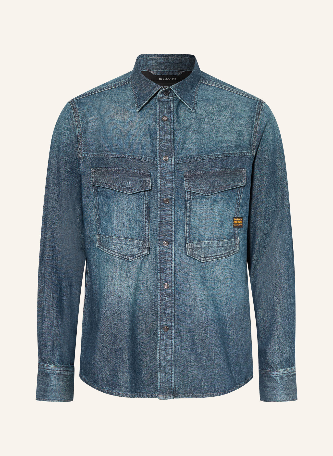 G-Star DAKOTA Comfort Fit Denim Shirt: BLUE