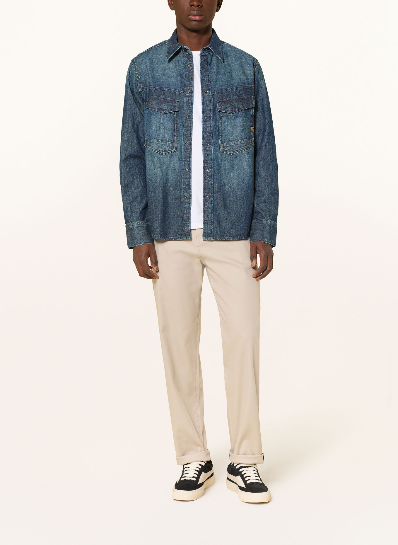 G-Star DAKOTA Comfort Fit Denim Shirt: BLUE