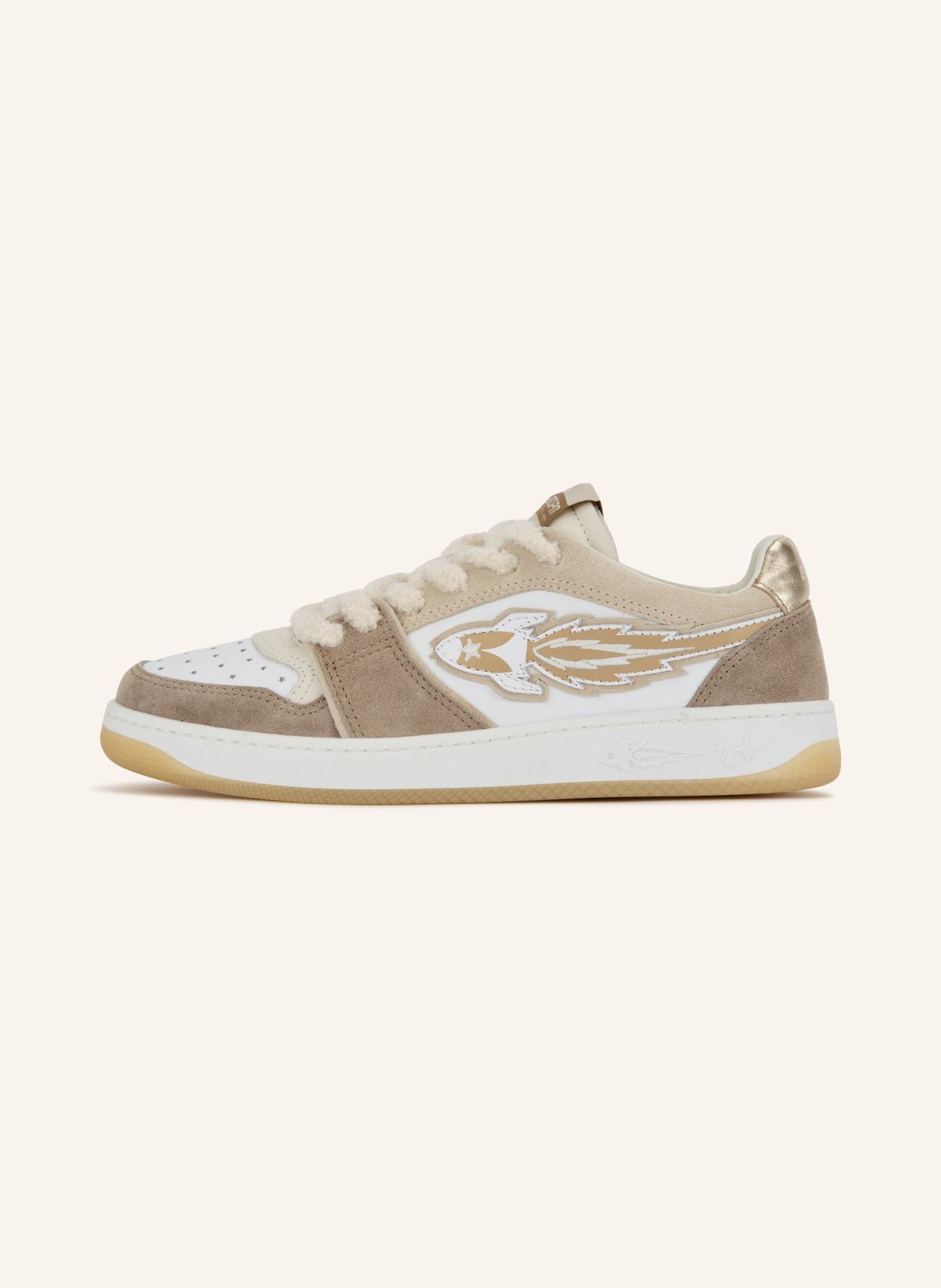 ENTERPRISE JAPAN Sneaker EGG ROCKET 4: ECRU / GOLD / WEISS