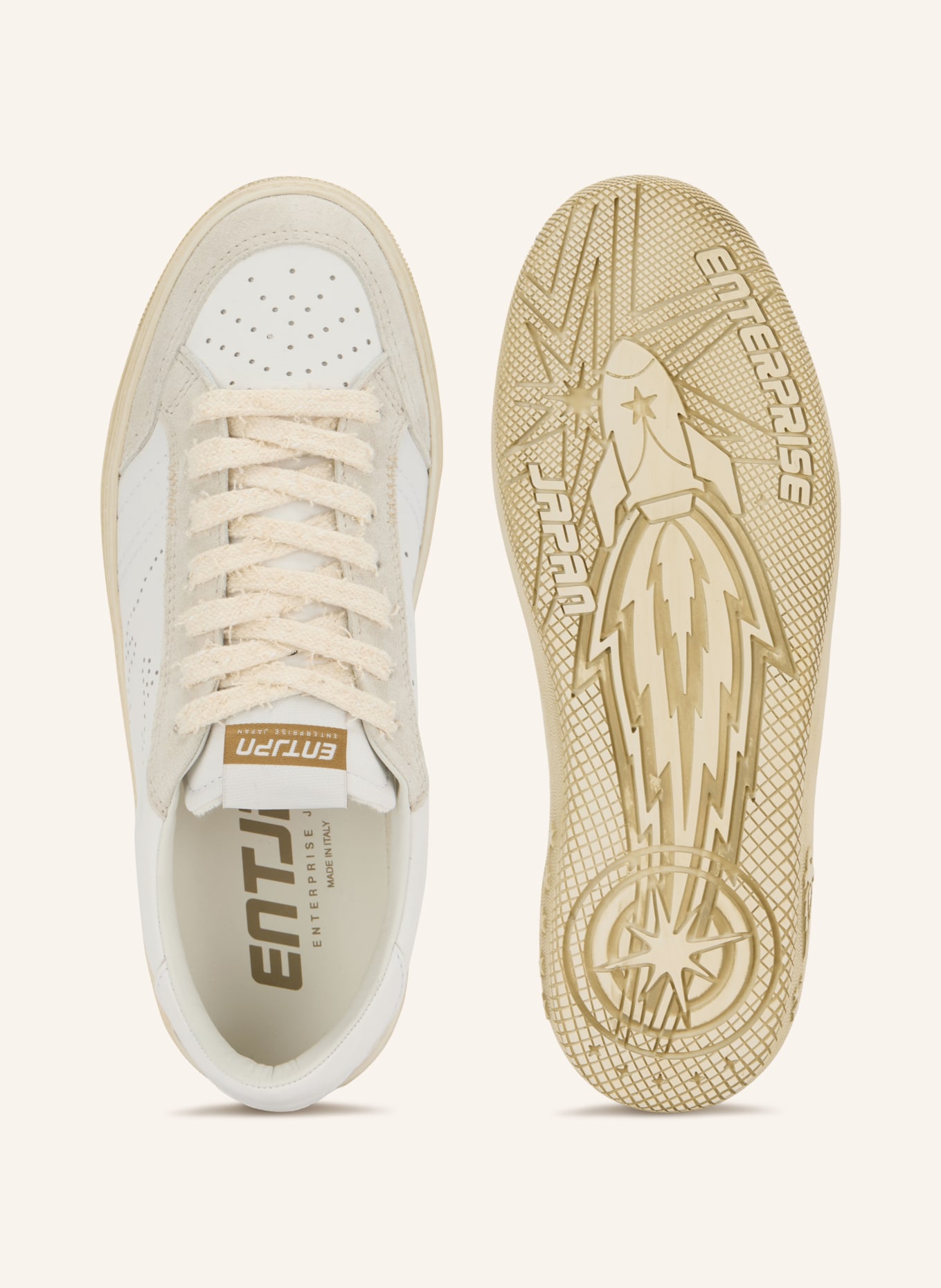ENTERPRISE JAPAN Sneaker JUPITER ROCKET 4: WIT / LICHTGRIJS