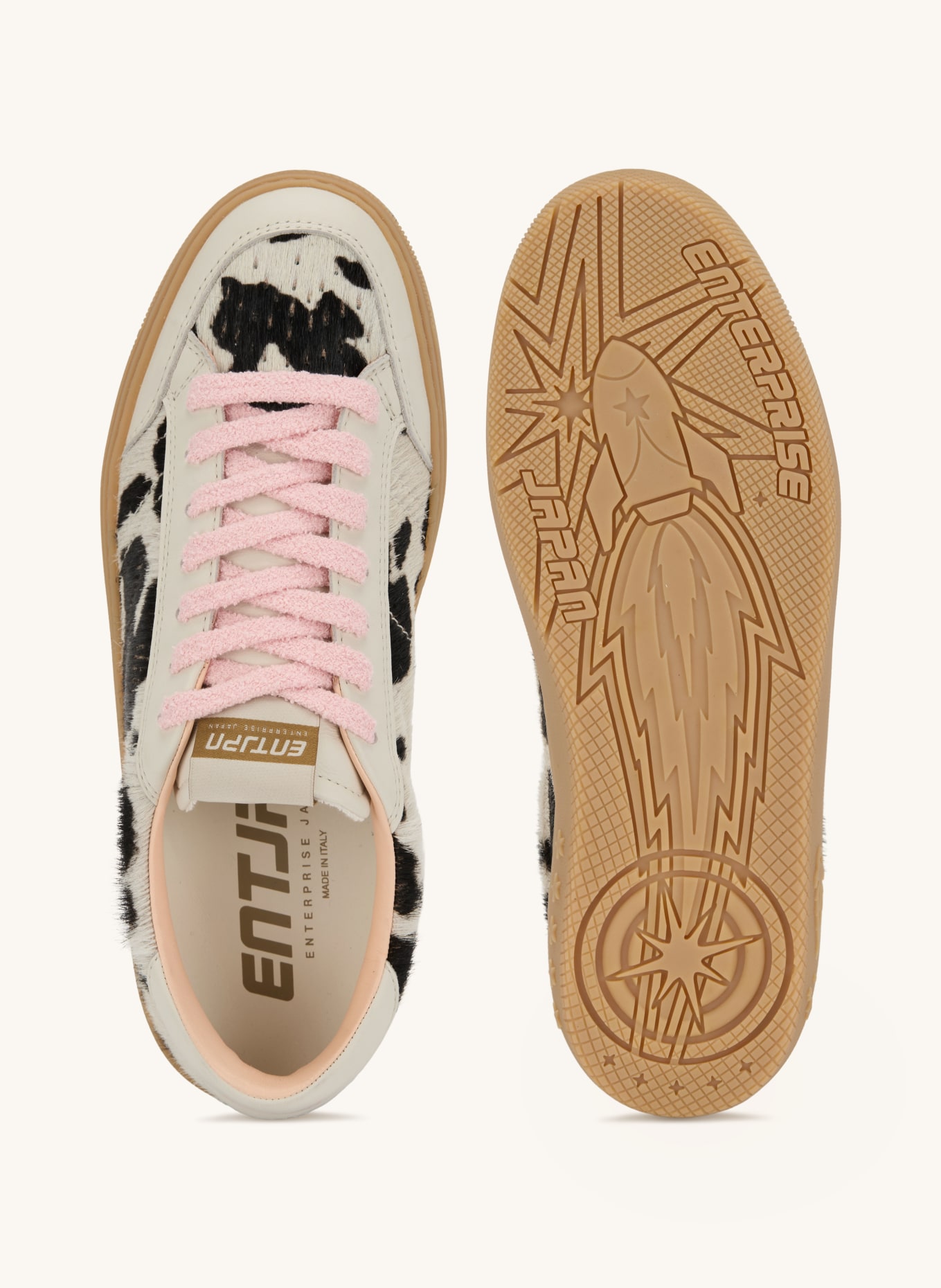 ENTERPRISE JAPAN Sneaker JUPITER ROCKET 1: WEISS / BEIGE / SCHWARZ