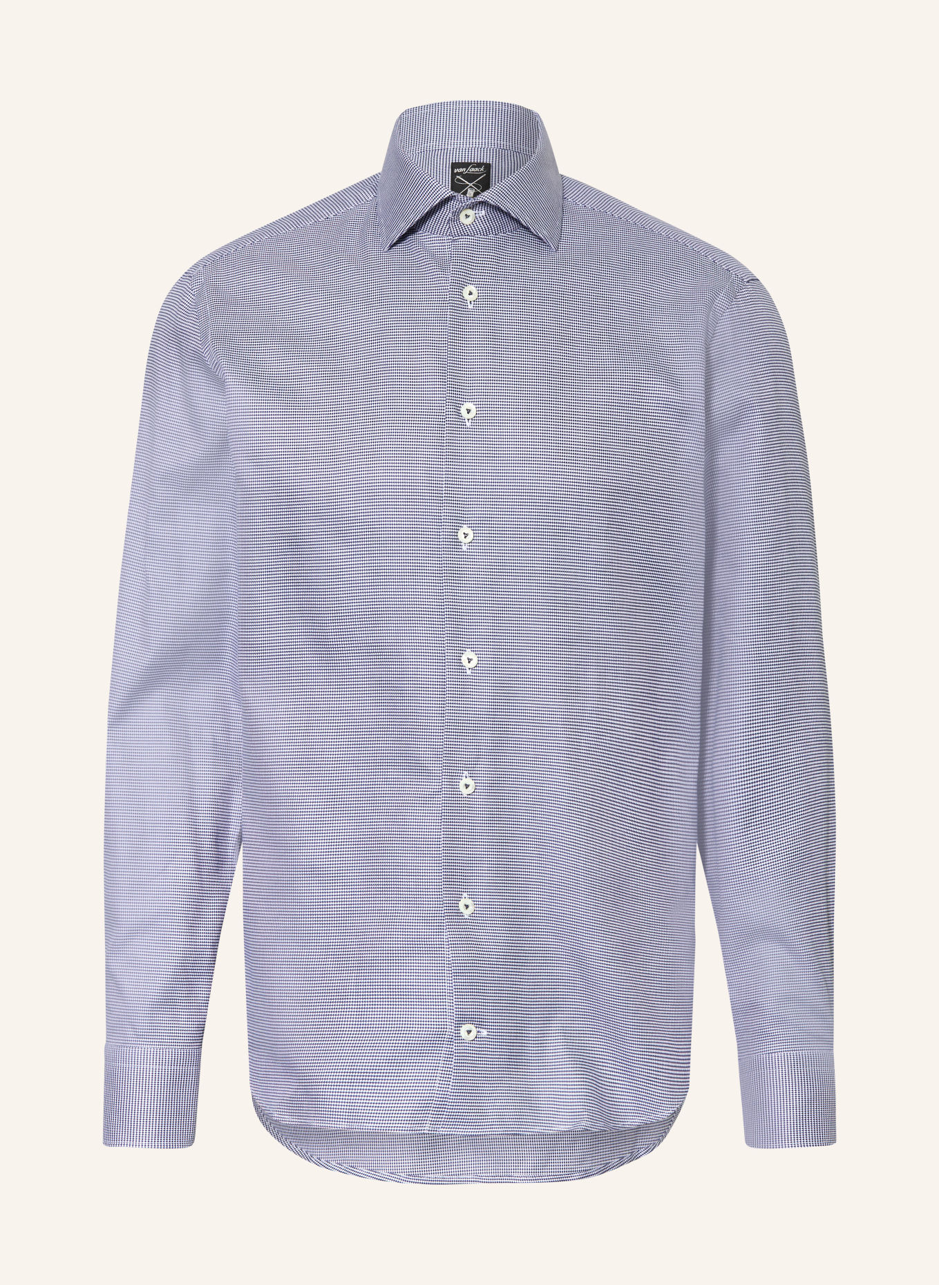 van Laack VL-RIVARA-TF Tailor Fit Shirt: DARK BLUE / WHITE