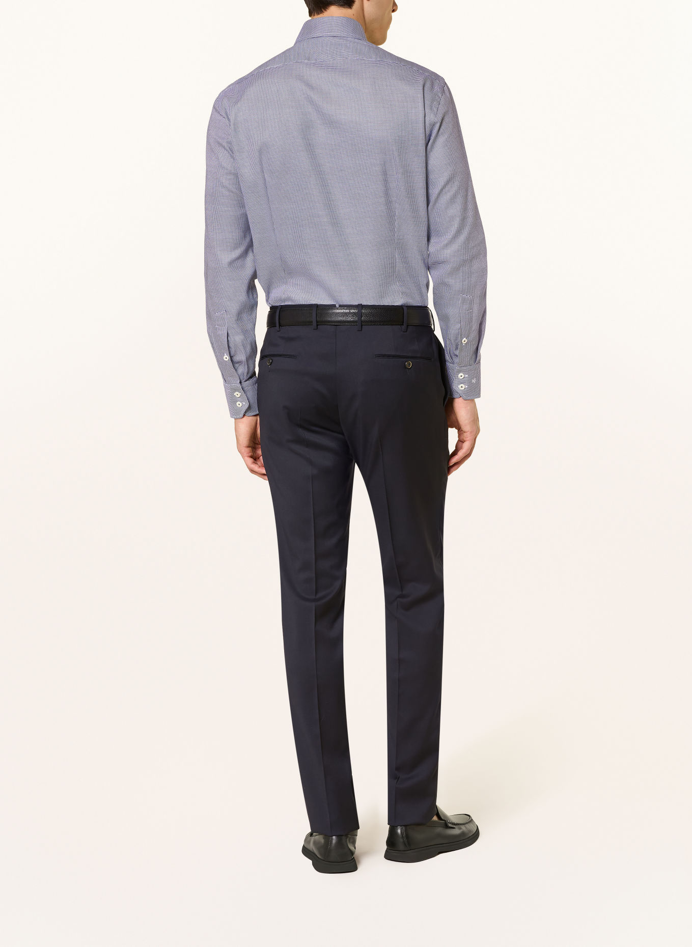 van Laack VL-RIVARA-TF Tailor Fit Shirt: DARK BLUE / WHITE