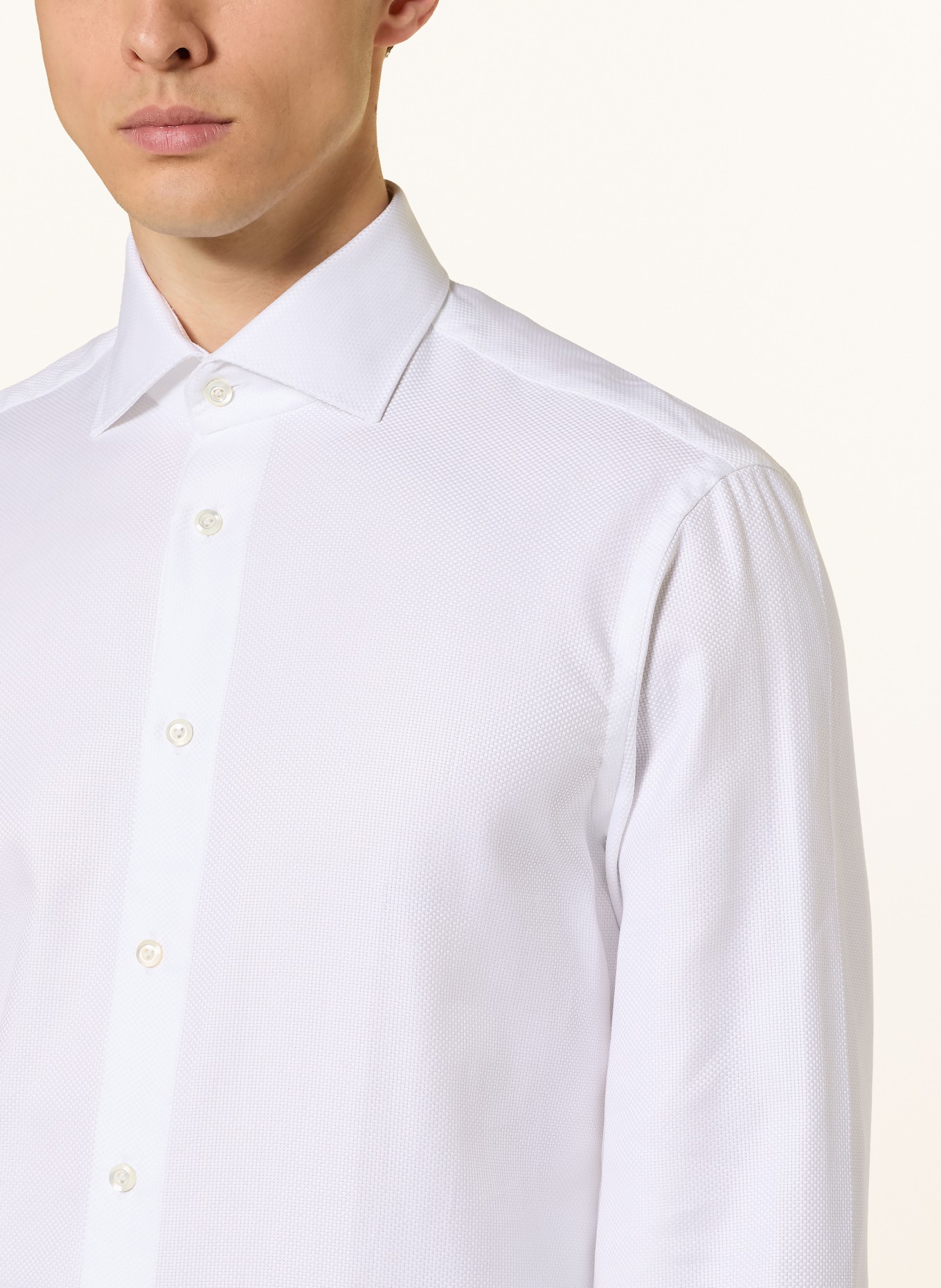 van Laack Overhemd VL-RIVARA-TF Tailor Fit: WIT