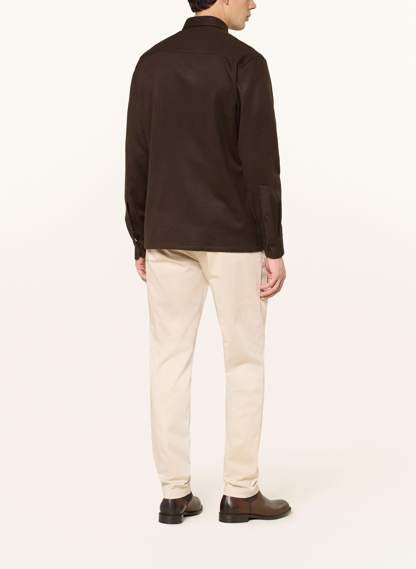 van Laack Overshirt VL-REYDIN-K: DARK BROWN