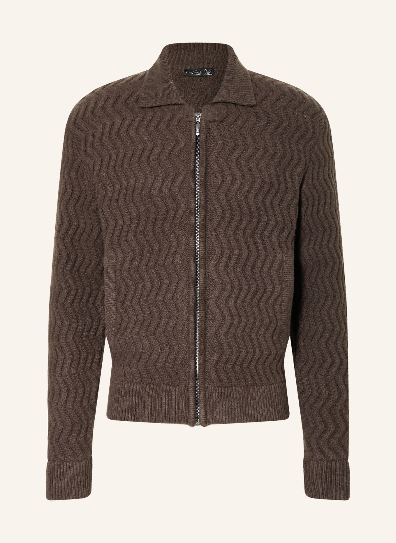 van Laack Cardigan VL-SEDRO-XX: DARK BROWN