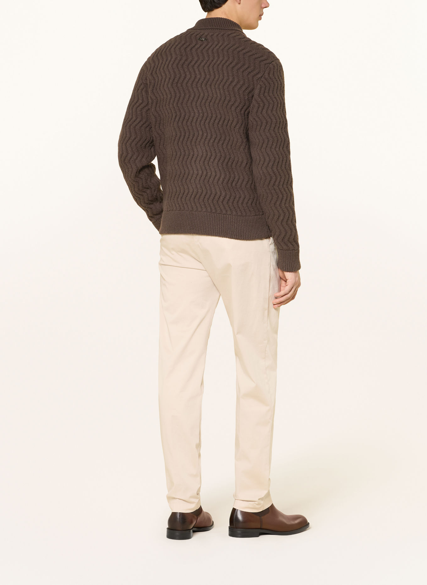 van Laack Cardigan VL-SEDRO-XX: DARK BROWN
