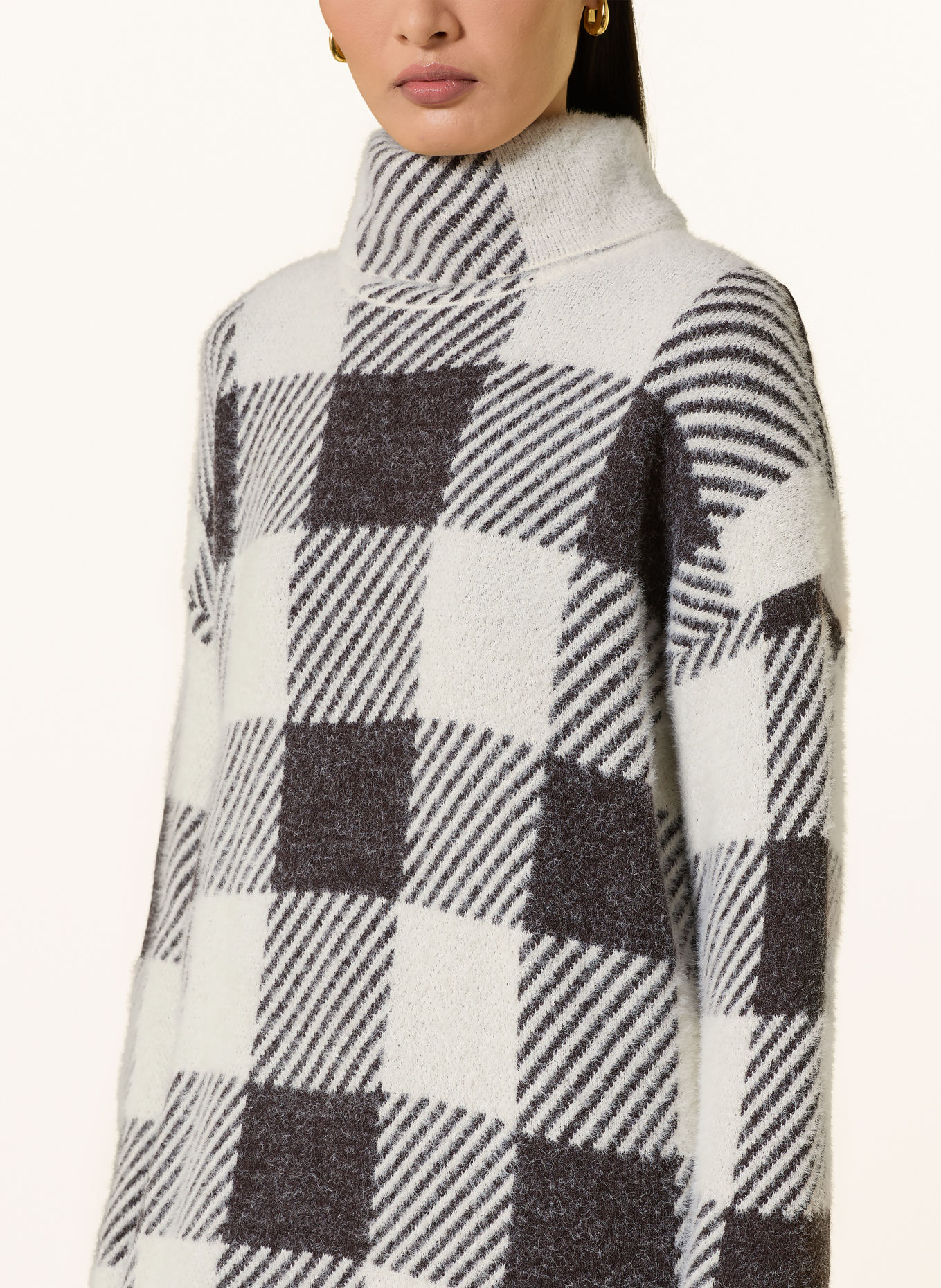 BARBOUR INTERNATIONAL Robe en maille AMAYA: ÉCRU / MARRON FONCÉ