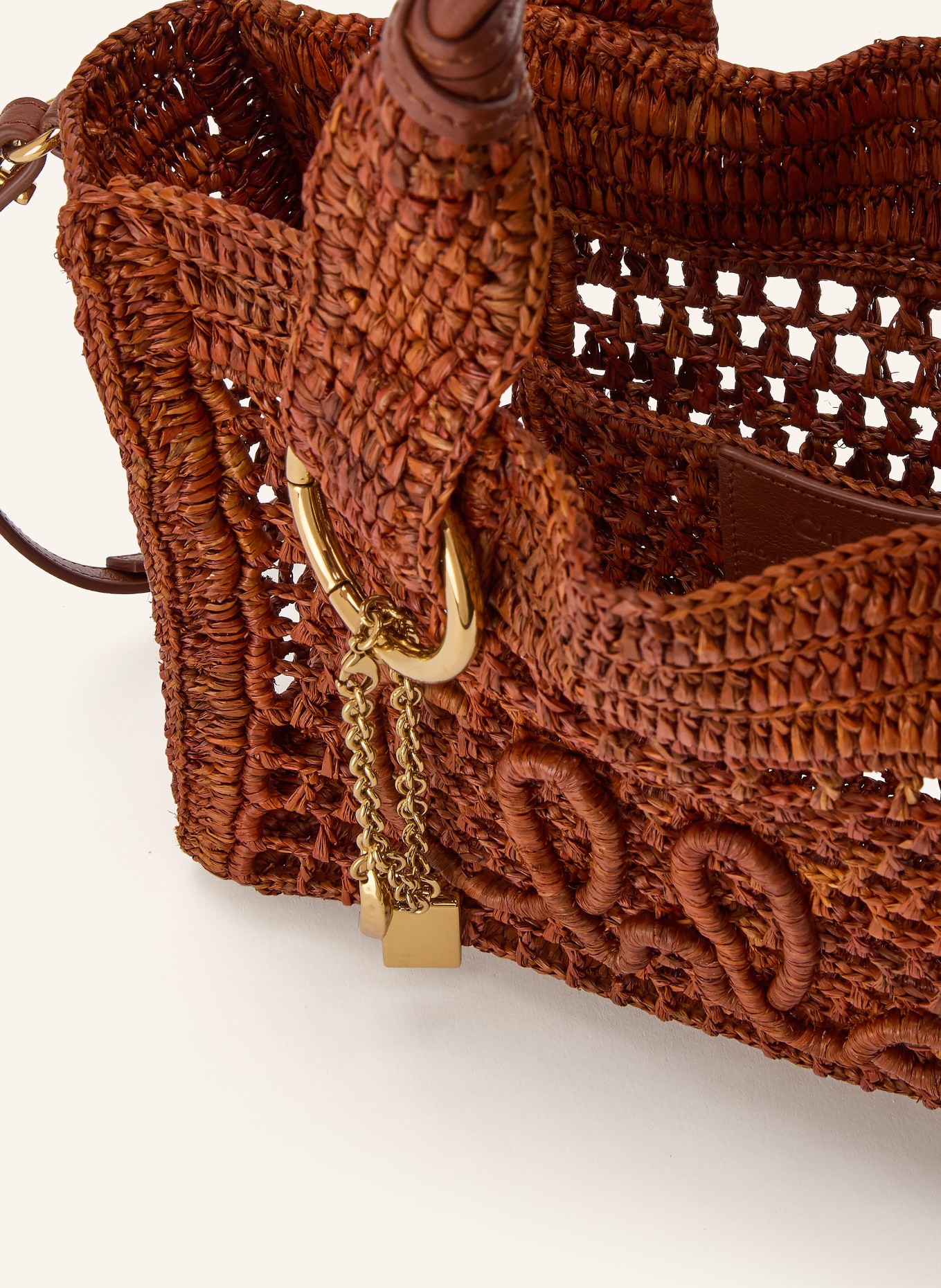 Chloé Torba na ramię SUMMER BANANA: 26M Clay Brown