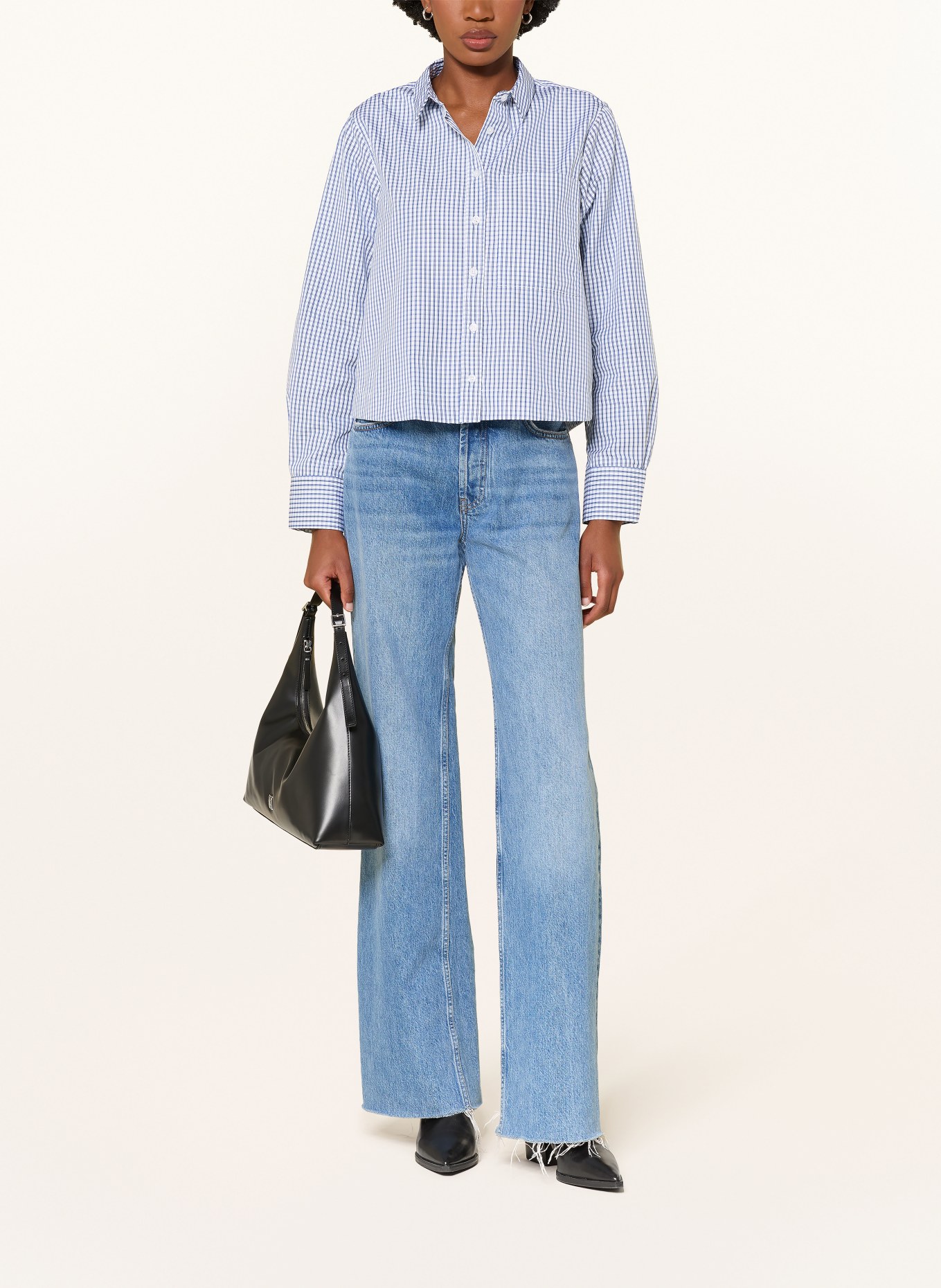 lilienfels Shirt blouse: BLUE / LIGHT BLUE / WHITE