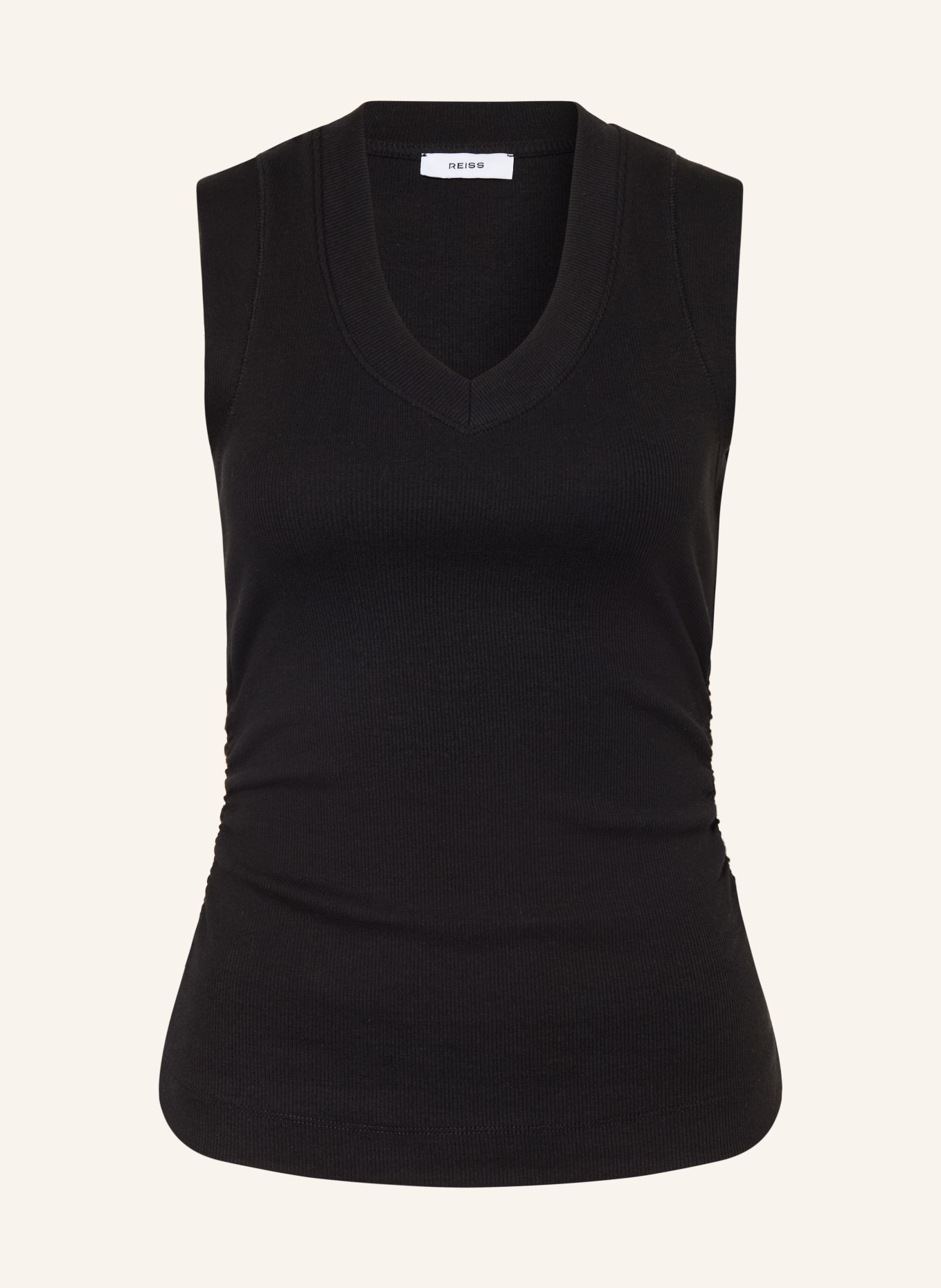 REISS Top SANDY: CZARNY
