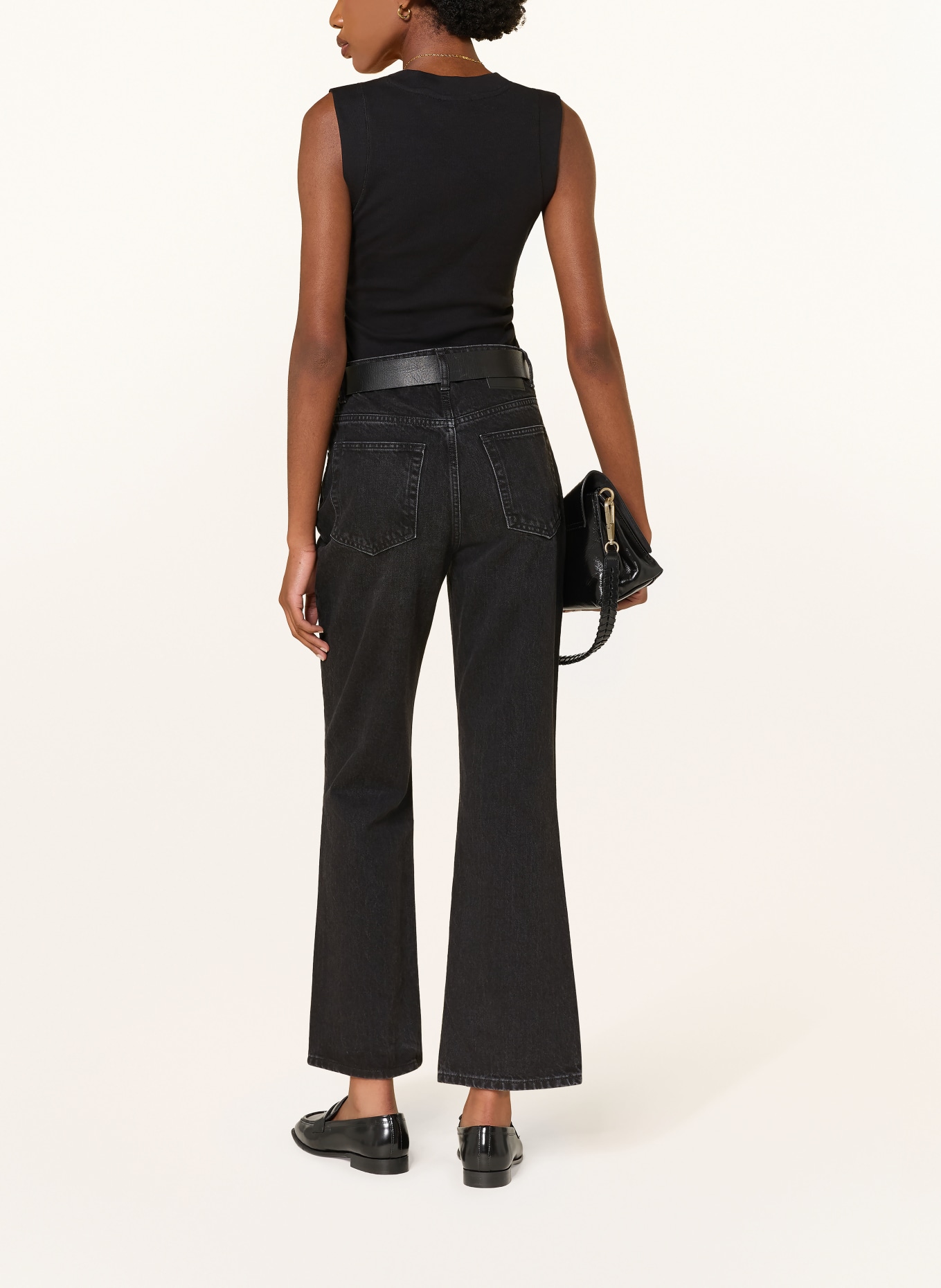 REISS Top SANDY: CZARNY