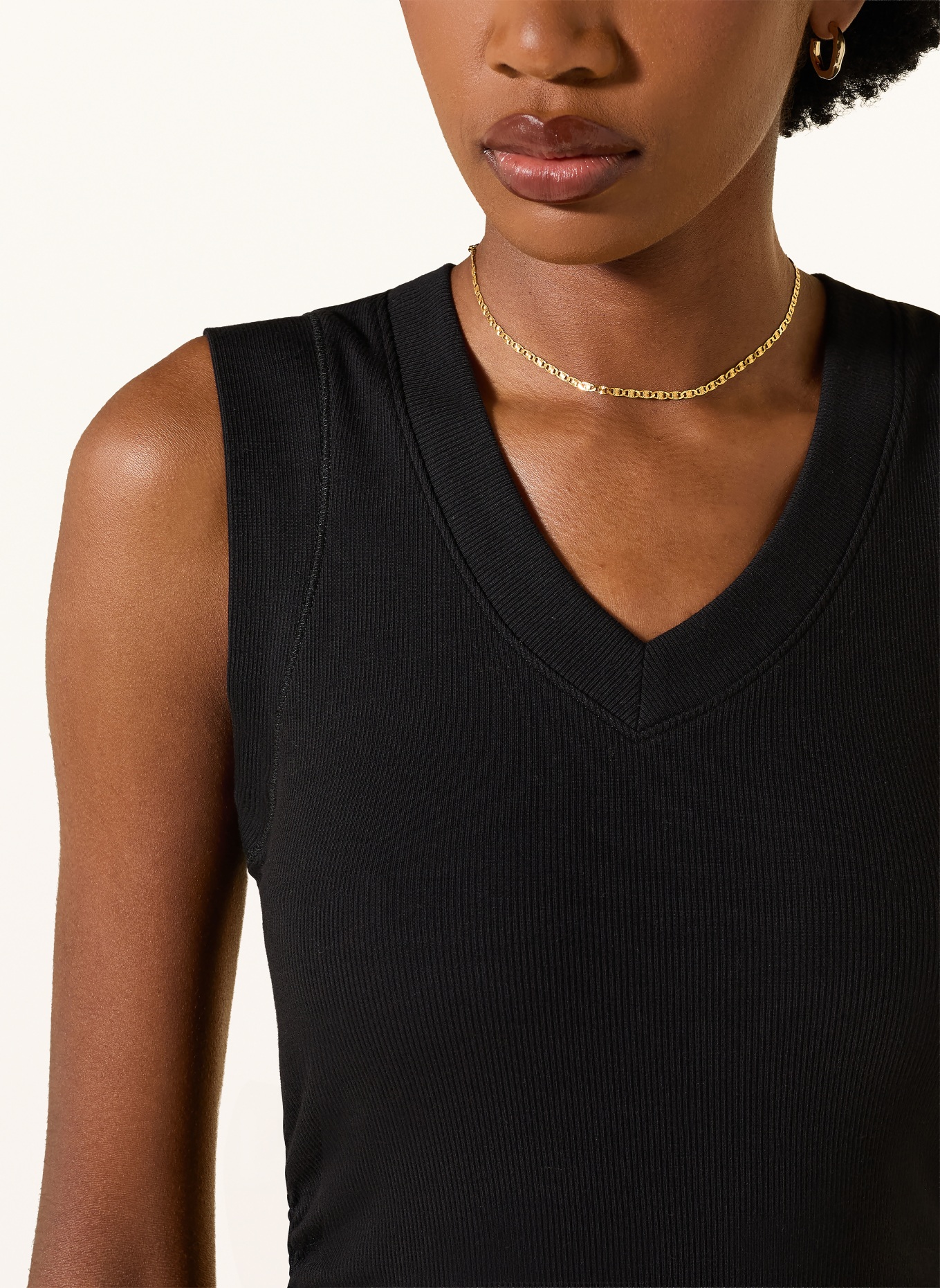 REISS Top SANDY: CZARNY