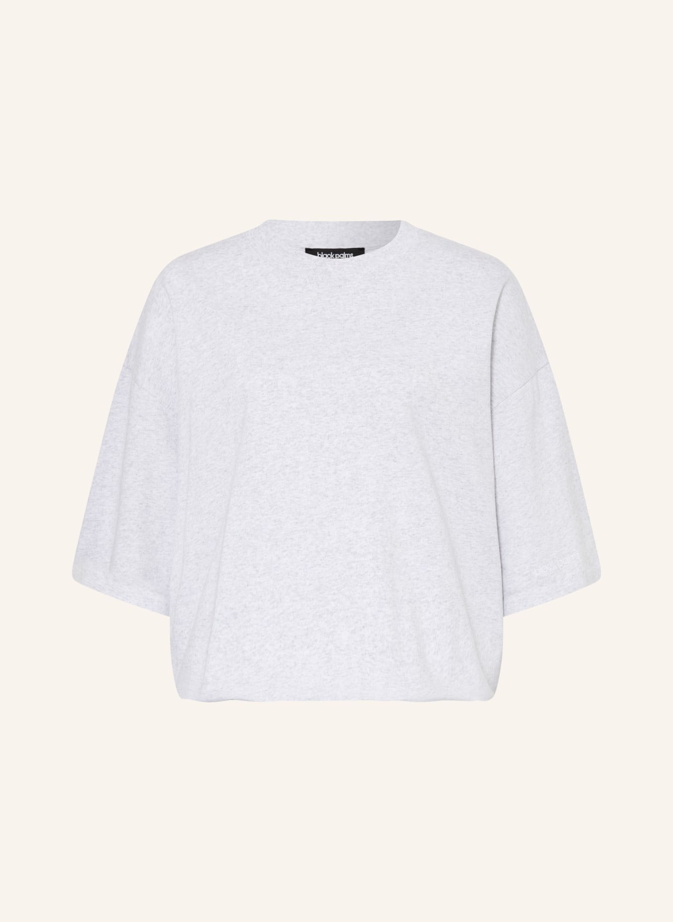 black palms Oversized Shirt ICONIC: LIGHT GRAY