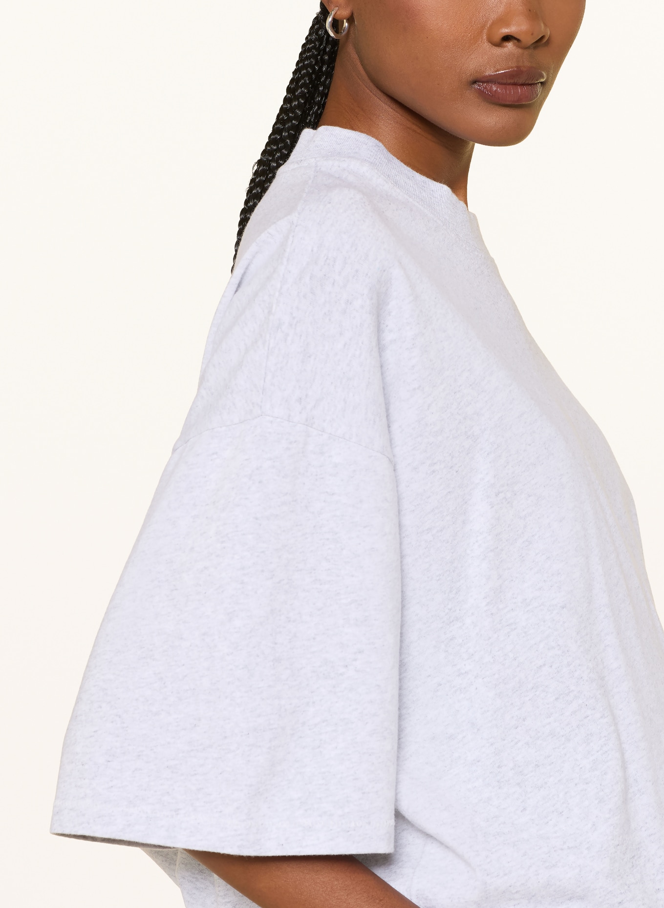 black palms Oversized Shirt ICONIC: LIGHT GRAY