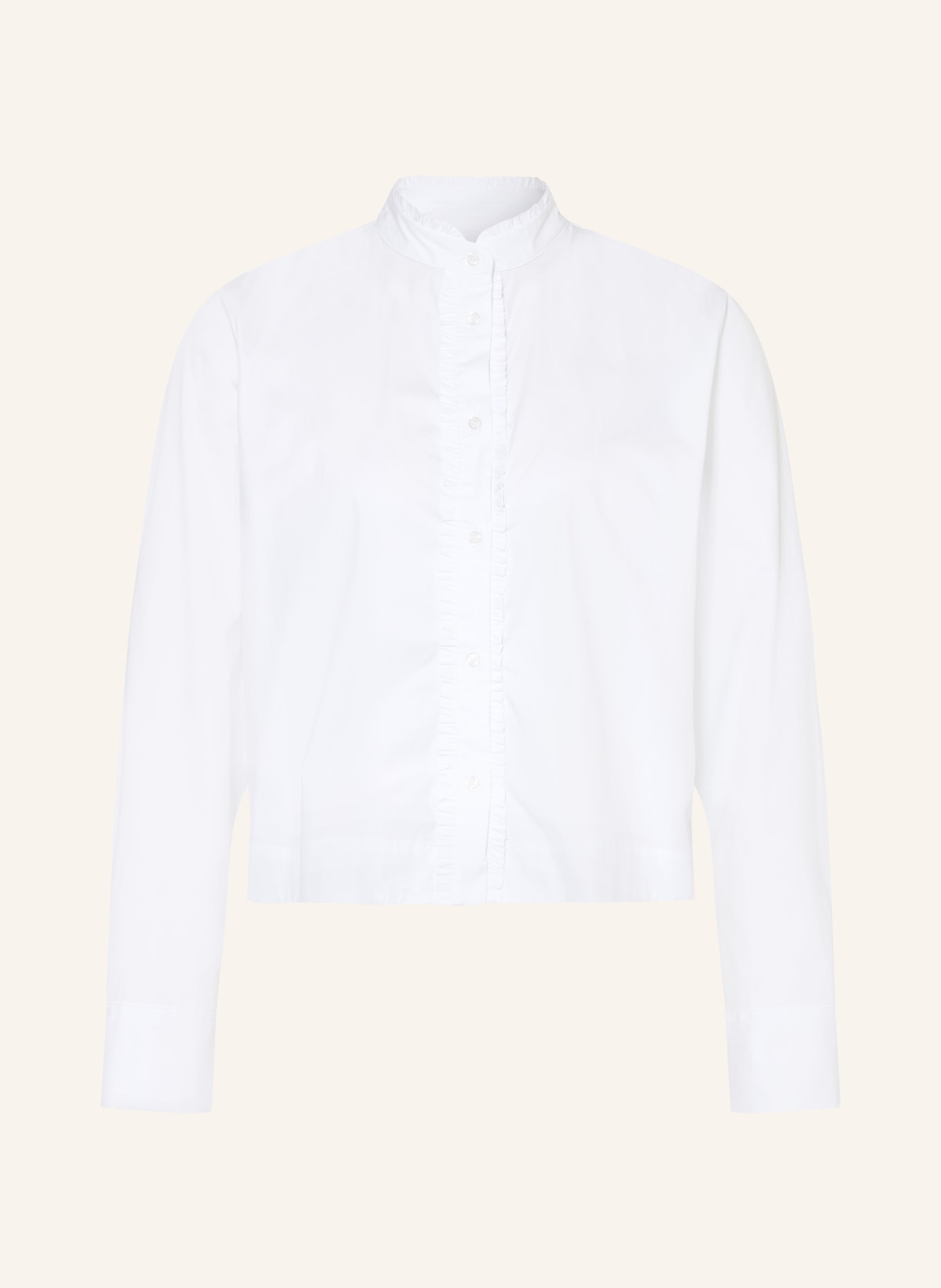 lilienfels Blouse met ruches: WIT