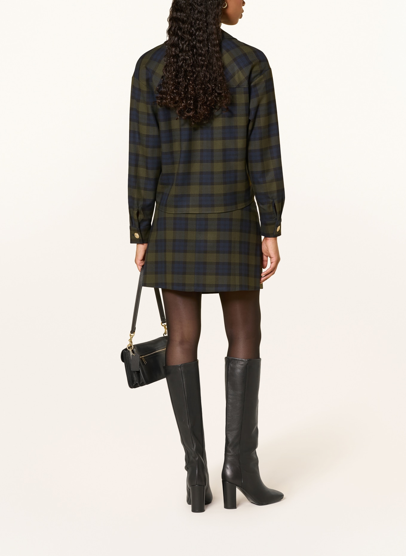 lilienfels Blouse: KHAKI / DARK BLUE / BLACK