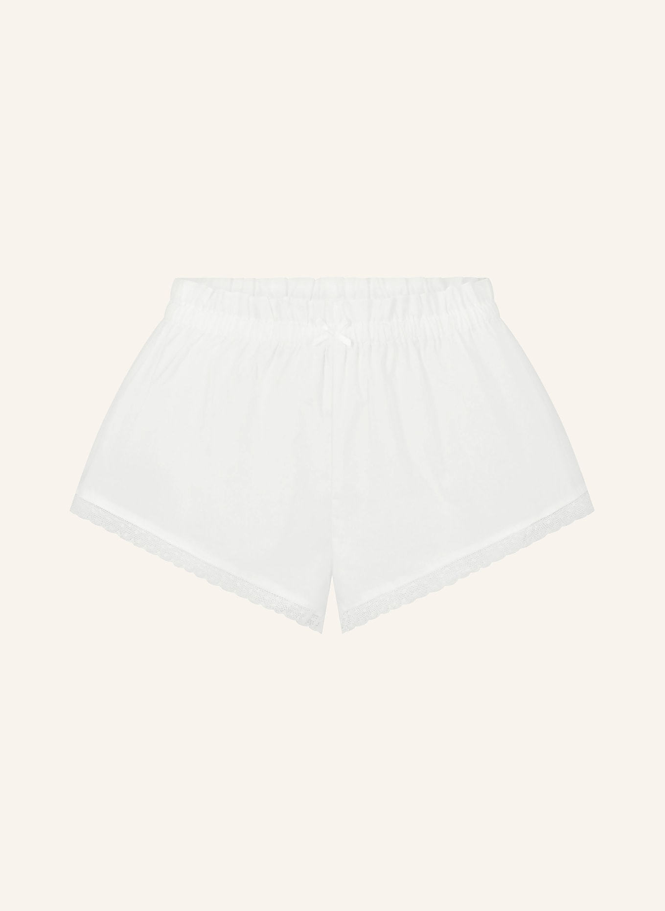 SKIMS Lounge-Shorts POPLIN APPAREL: SNOW