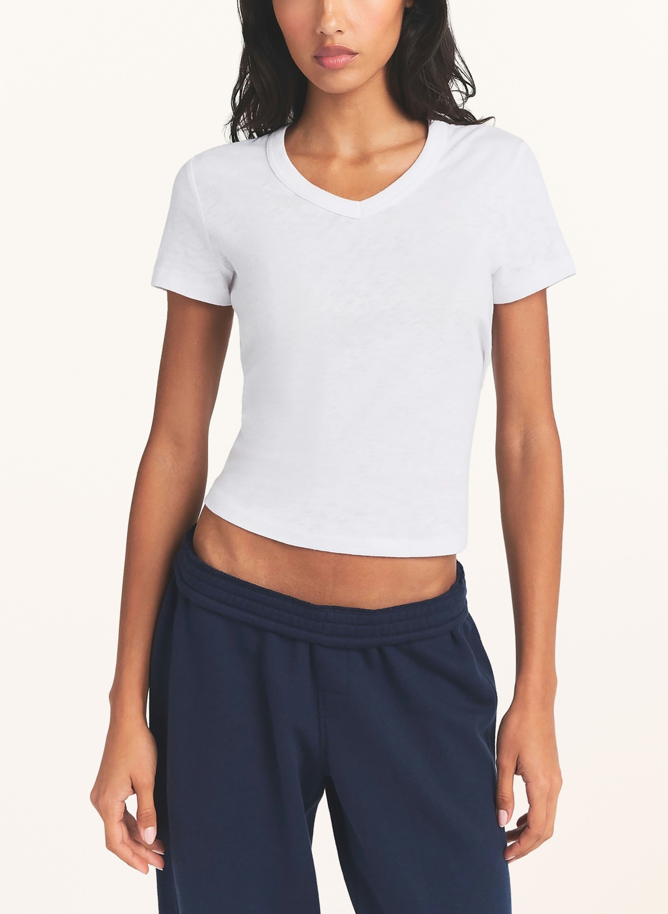 SKIMS Lounge Shirt WORN IN: SNOW