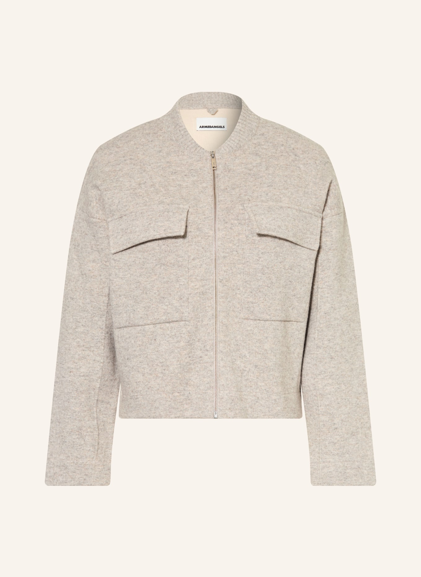 ARMEDANGELS Gebreide blouson: BEIGE
