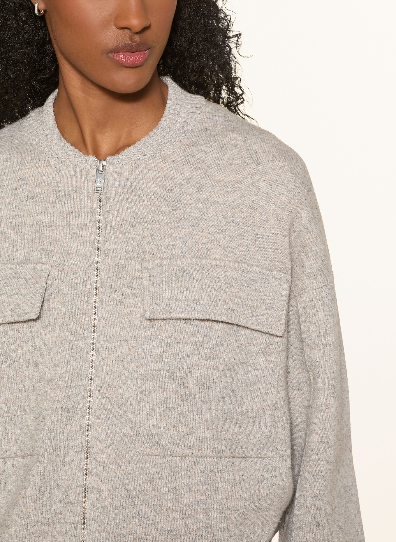 ARMEDANGELS Gebreide blouson: BEIGE