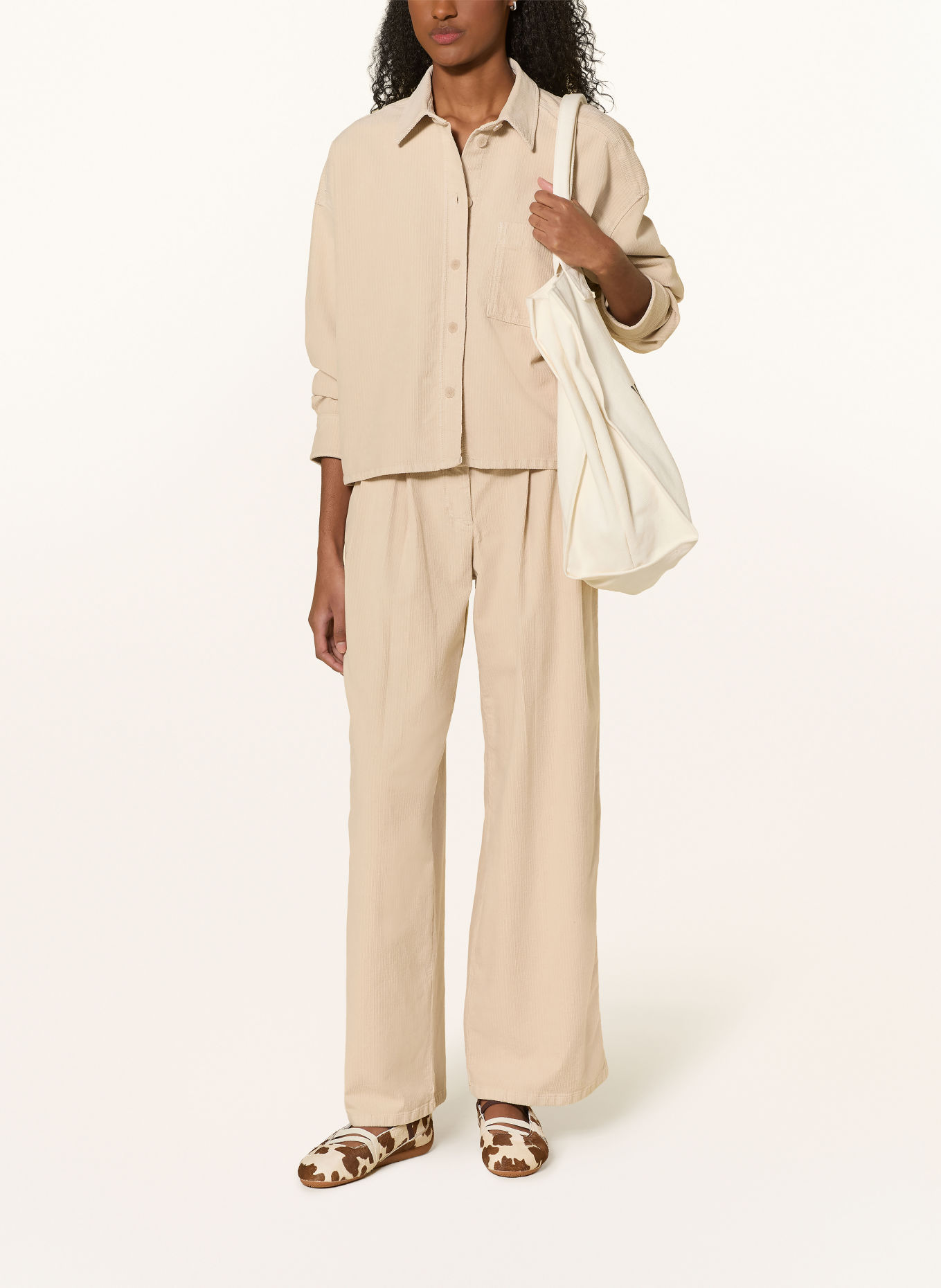 ARMEDANGELS Hemdbluse NALAANI aus Cord: CAMEL