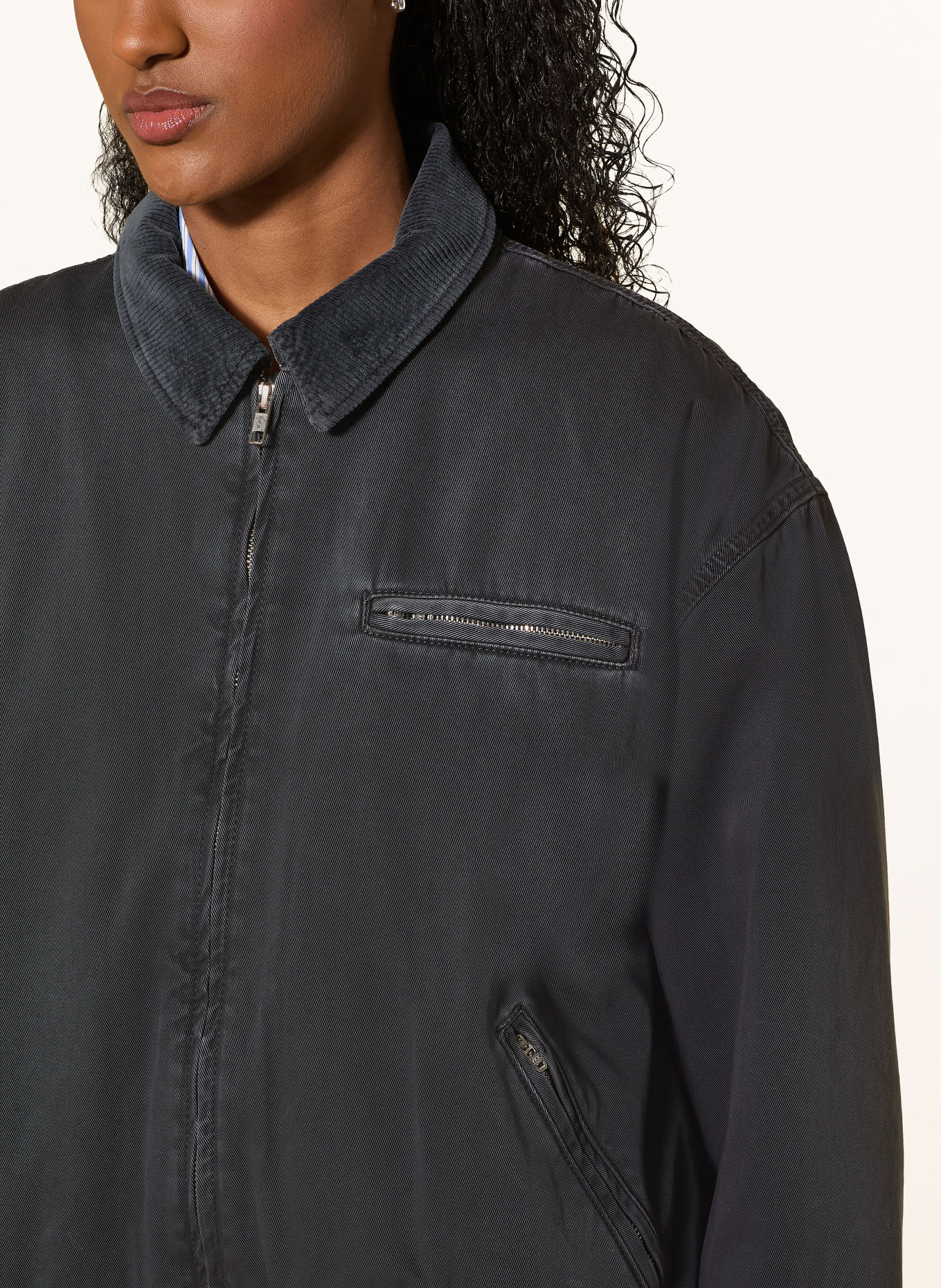 ARMEDANGELS Blouson: DONKERGRIJS