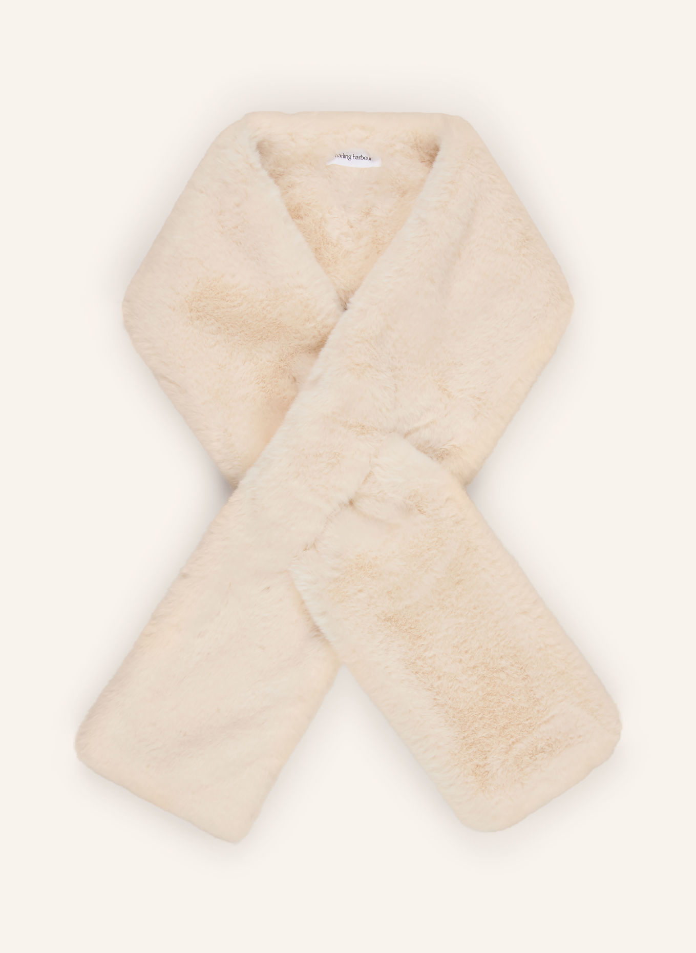 darling harbour Faux fur scarf: OFFWHITE